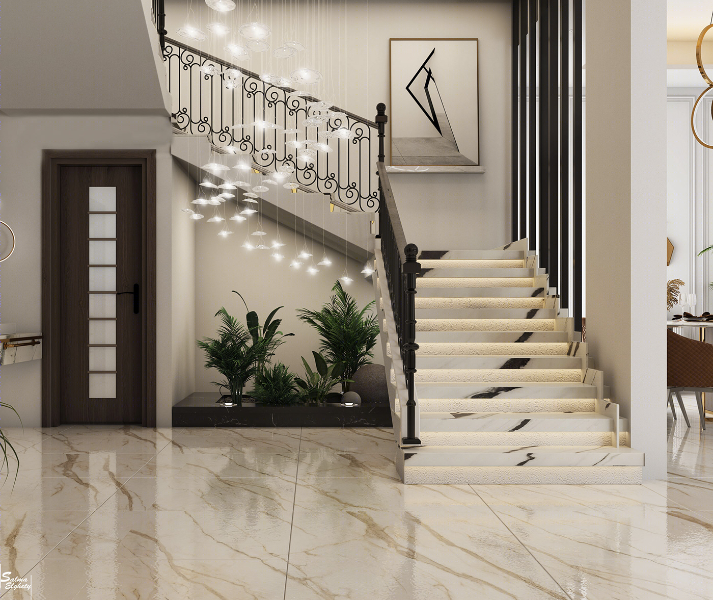 Salma Gamal 打造极简主义 Villa Ground Floor 公寓-5