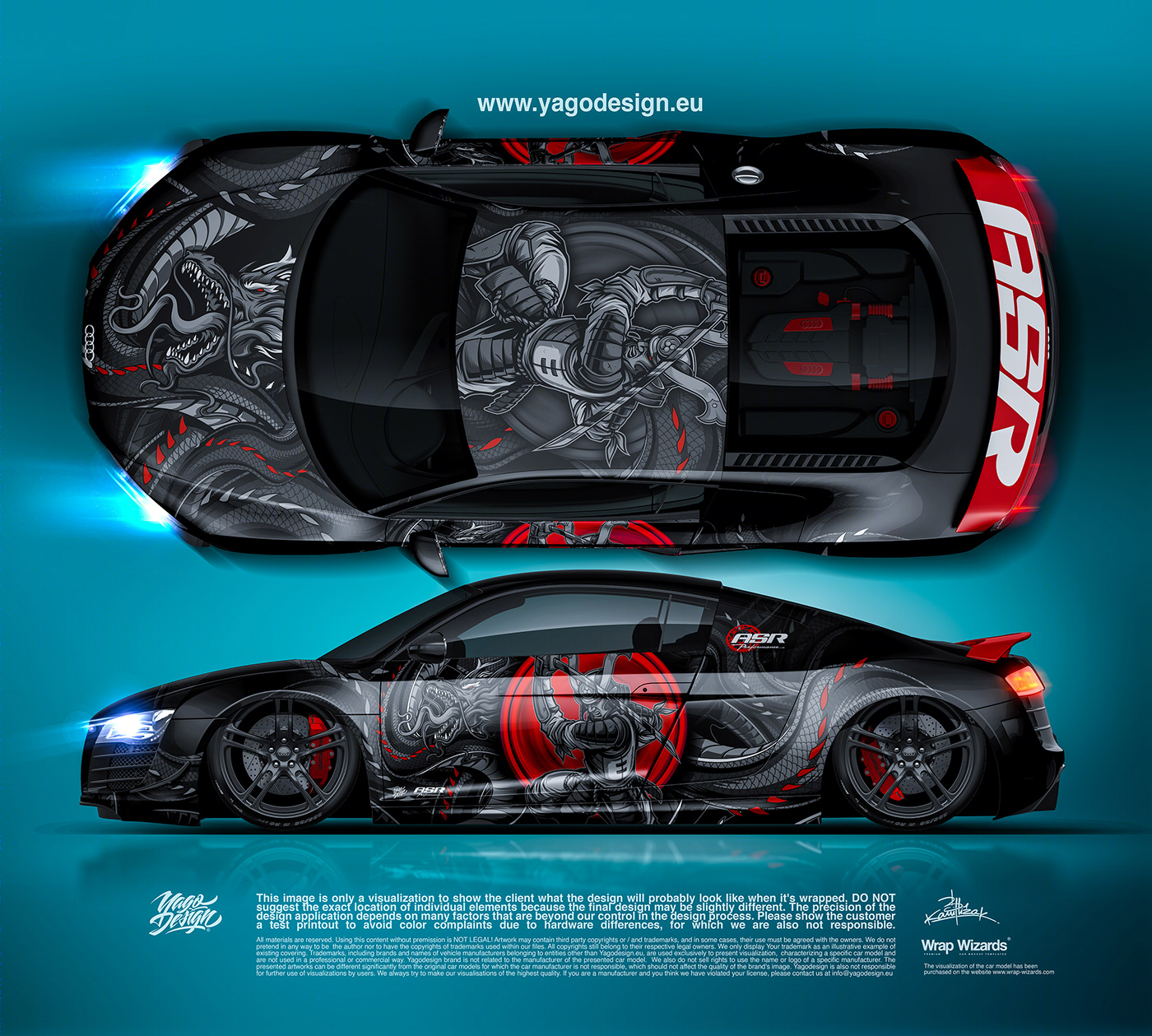 Anastasiya Gushchina丨展厅丨Audi R8 Ronin by Yagodesign-1