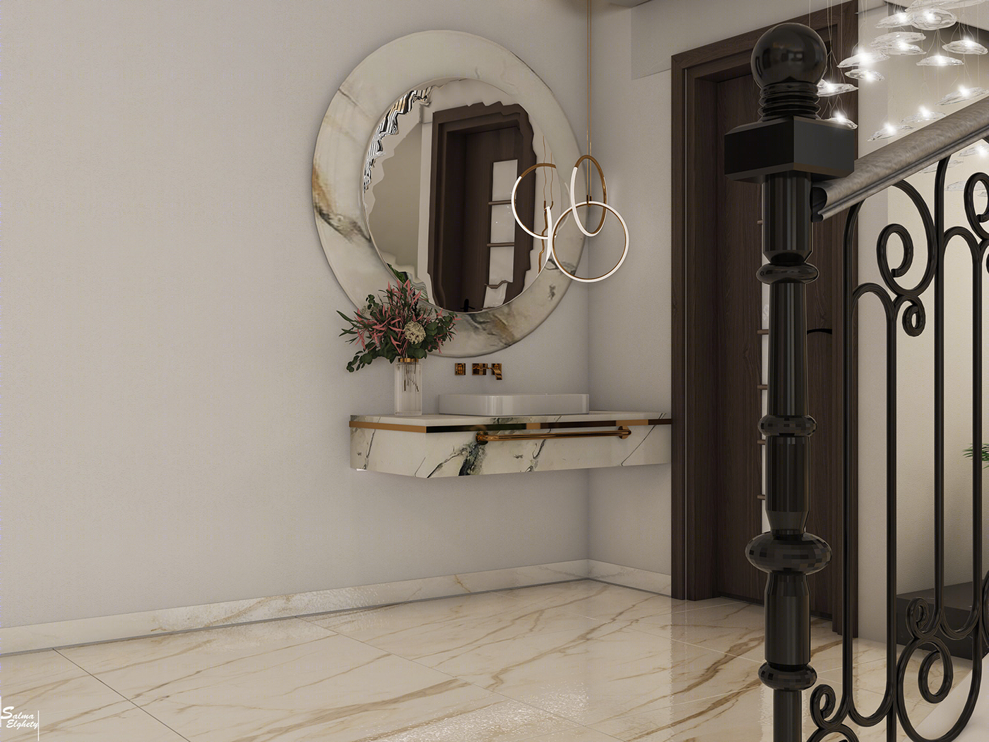 Salma Gamal 打造极简主义 Villa Ground Floor 公寓-7