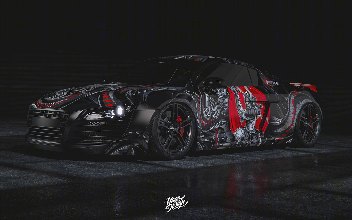 Anastasiya Gushchina丨展厅丨Audi R8 Ronin by Yagodesign-3