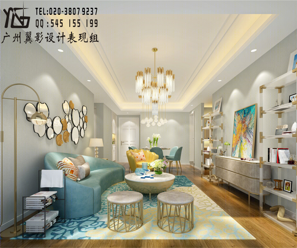 广州翼影室内设计表现样品间一期作品展示-11