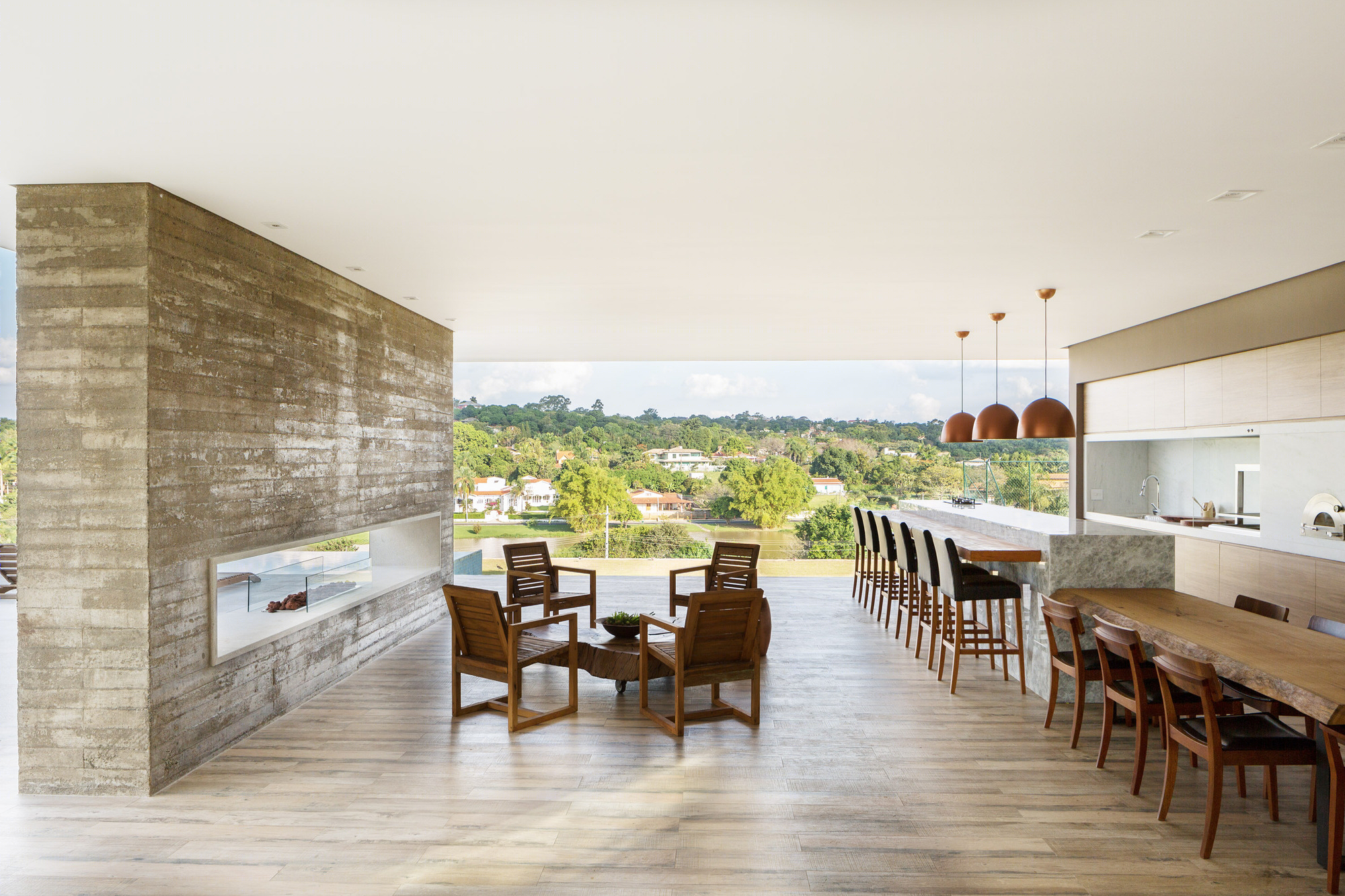 巴西山谷别墅，和谐融入自然风光-21