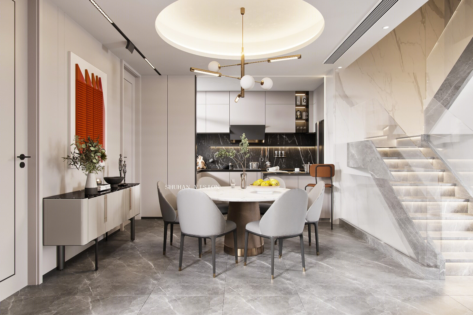 深海捕鱼人演绎现代简约风，corona render 渲染学员作品展-9