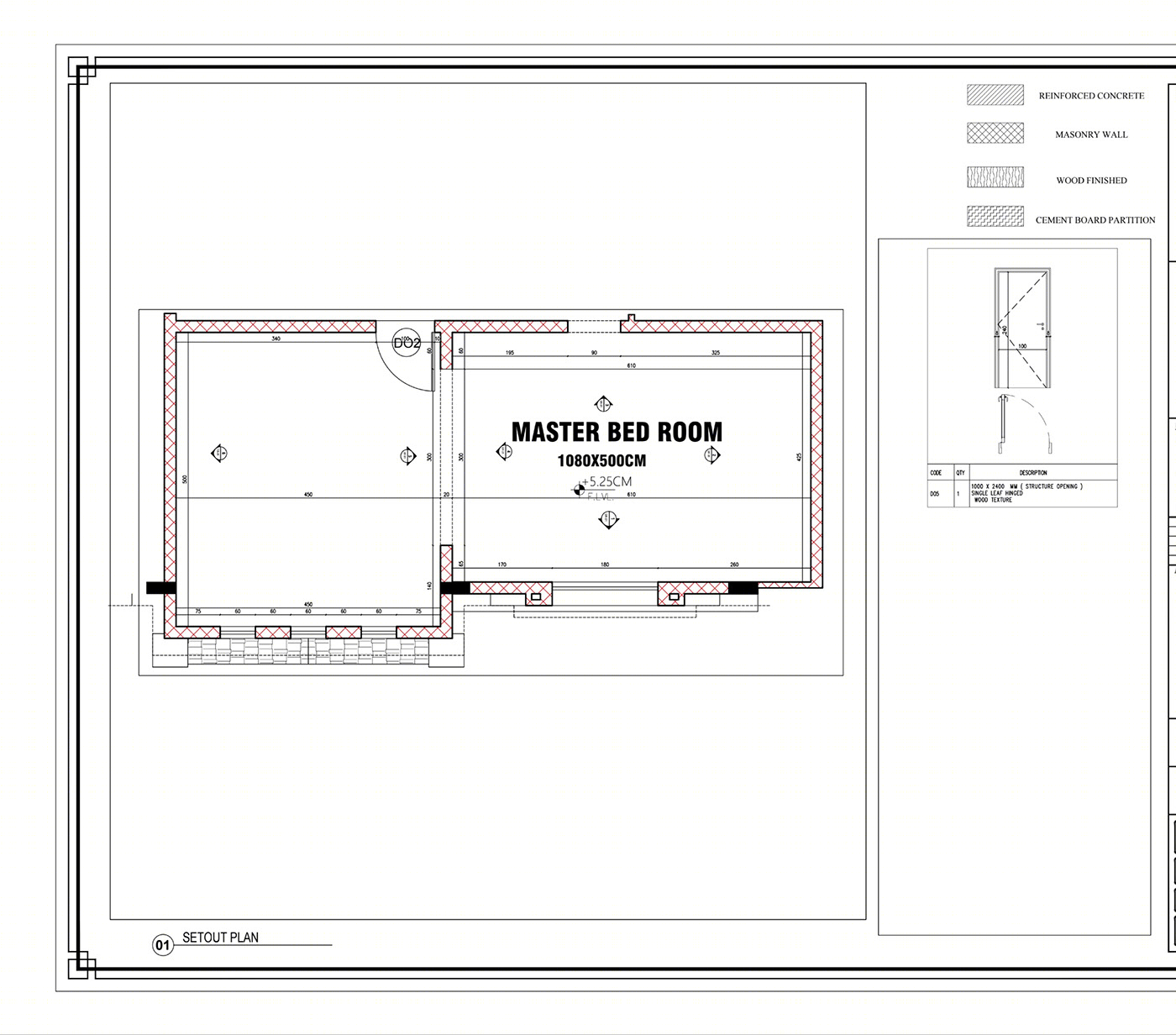 SHOPDRAWING FOR BEDROOM IN VILLA IN UAE-1