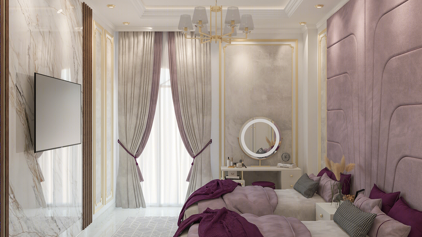 Anastasiya Gushchina丨别墅丨Neo Classic Kids Room Interior Design-1