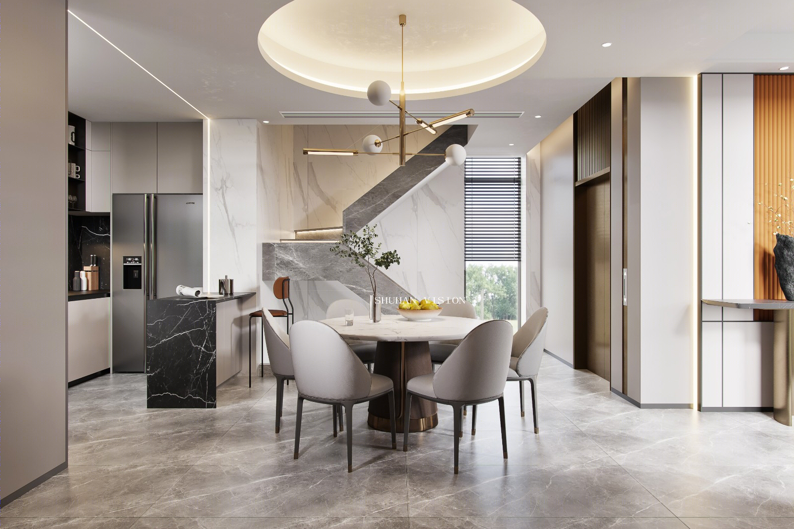 深海捕鱼人演绎现代简约风，corona render 渲染学员作品展-13