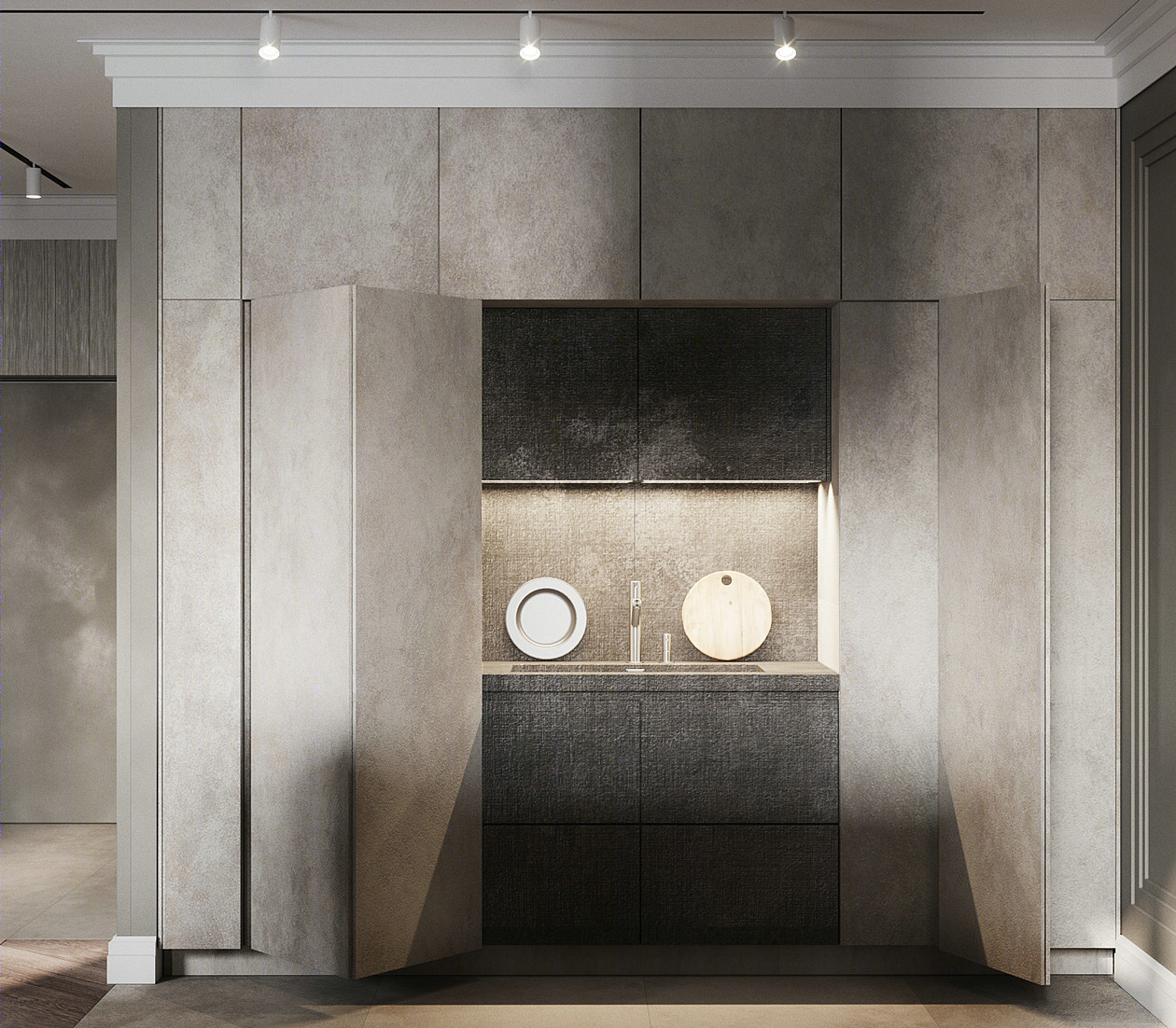 简约风格公寓设计，年费会员免费下载高清原图-29