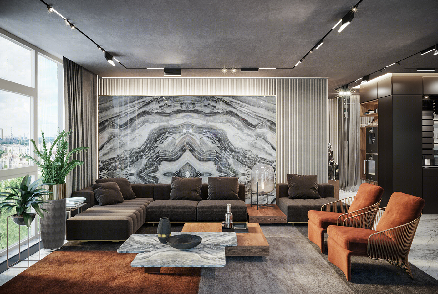 Mariya Vergezova丨平层丨Manhattan's luxury apartment design-0