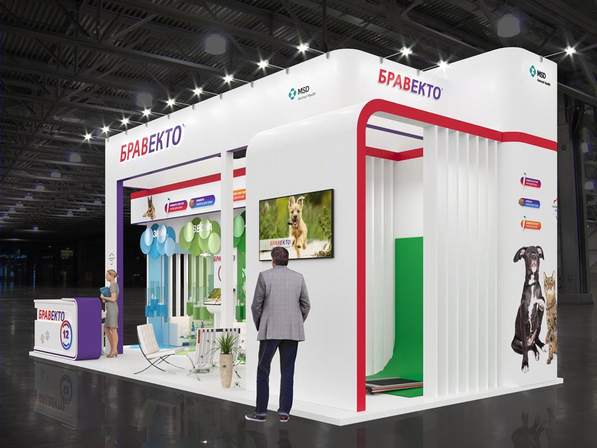 Anastasiya Gushchina丨展厅丨Exhibition stand for animal drug manufacturer-2