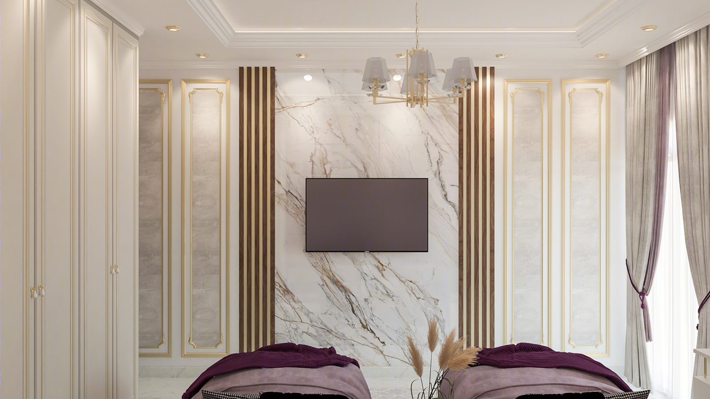 Anastasiya Gushchina丨别墅丨Neo Classic Kids Room Interior Design-2