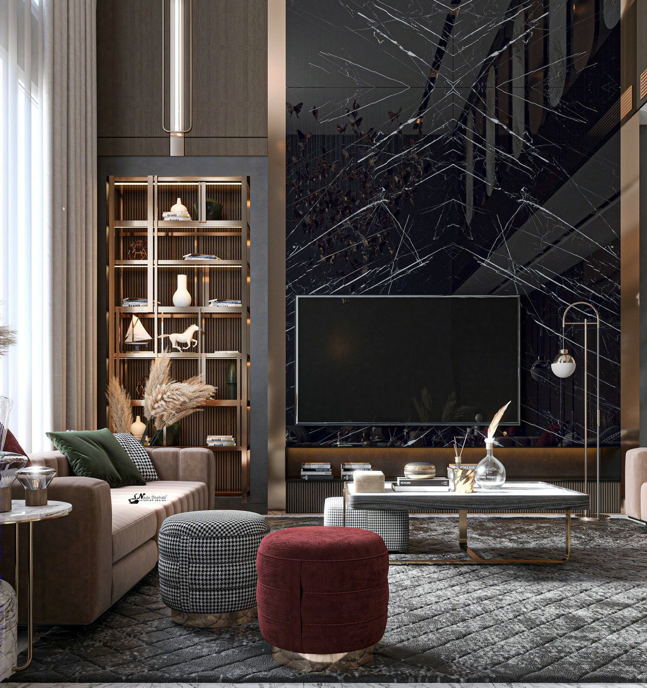 Nada Shehab 打造轻奢质感空间-2