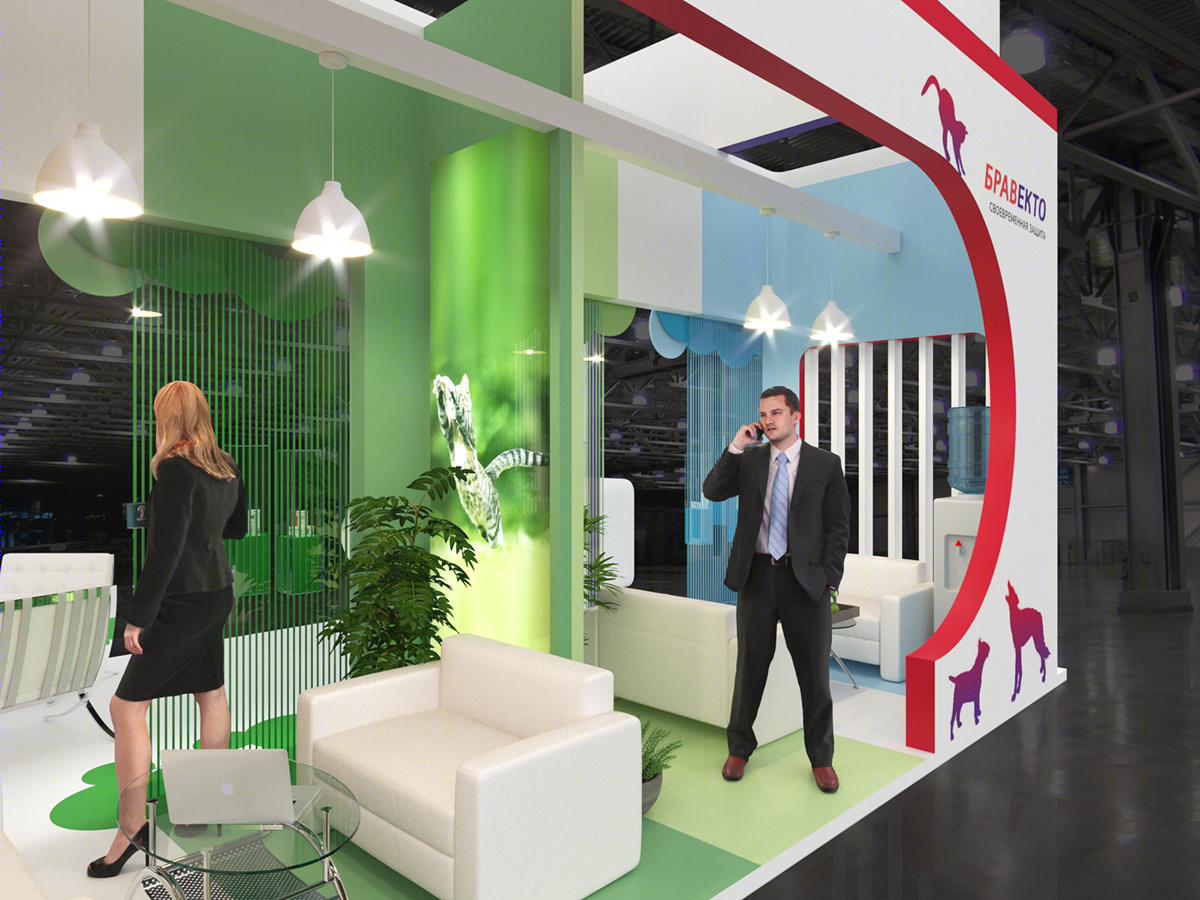 Anastasiya Gushchina丨展厅丨Exhibition stand for animal drug manufacturer-5
