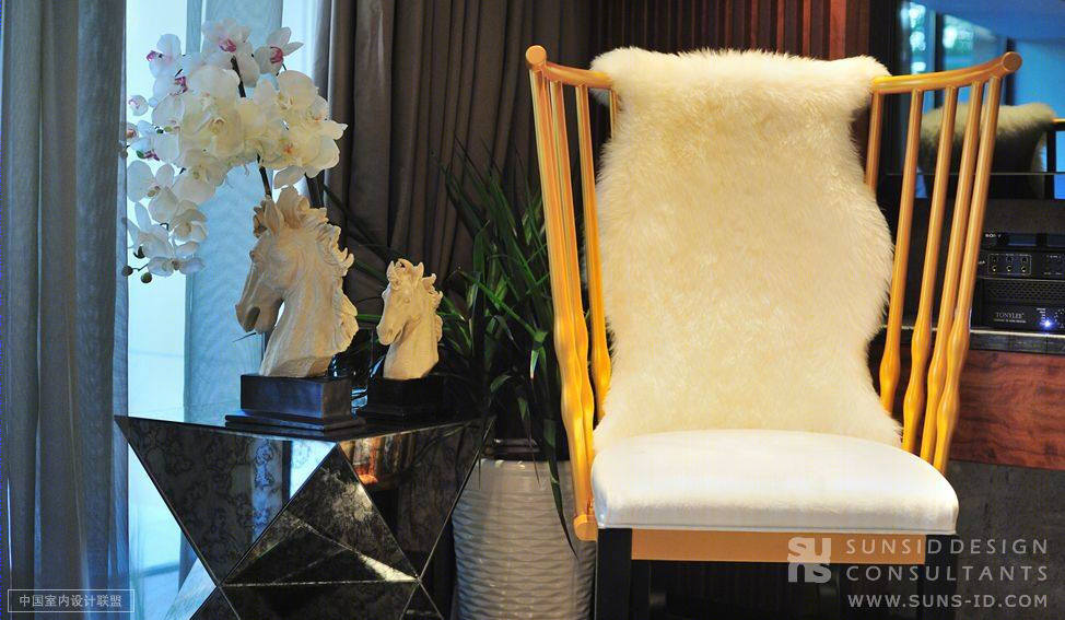 皇庭玺园 B4 别墅样板房 | 尚石设计的现代奢华典范-3