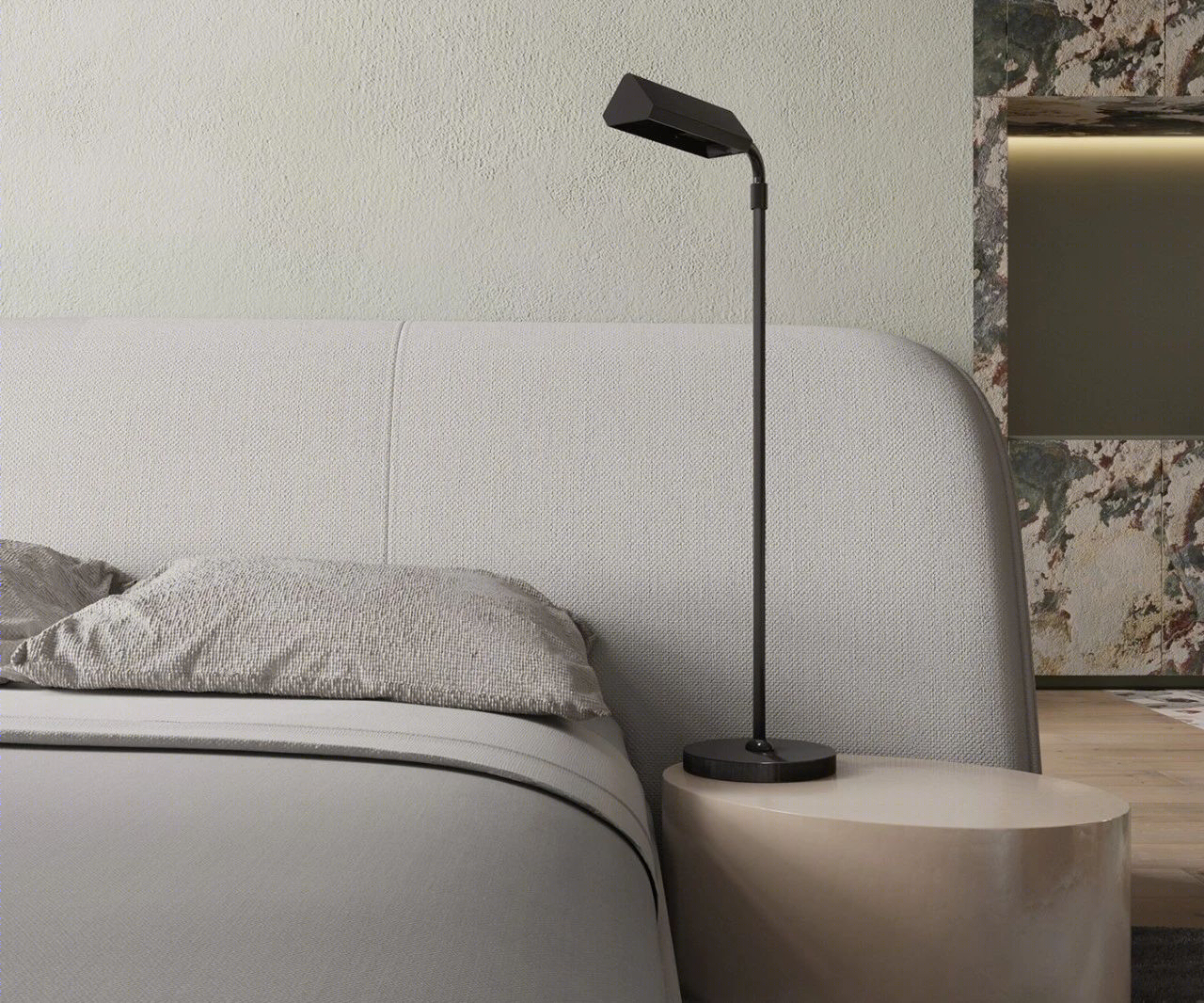 乌克兰基辅一室户公寓，色彩与材料打造轻奢时尚家居-23