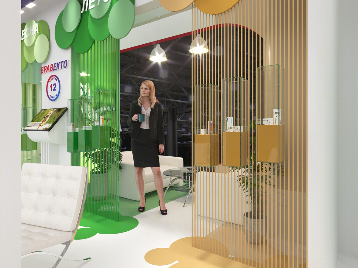 Anastasiya Gushchina丨展厅丨Exhibition stand for animal drug manufacturer-6
