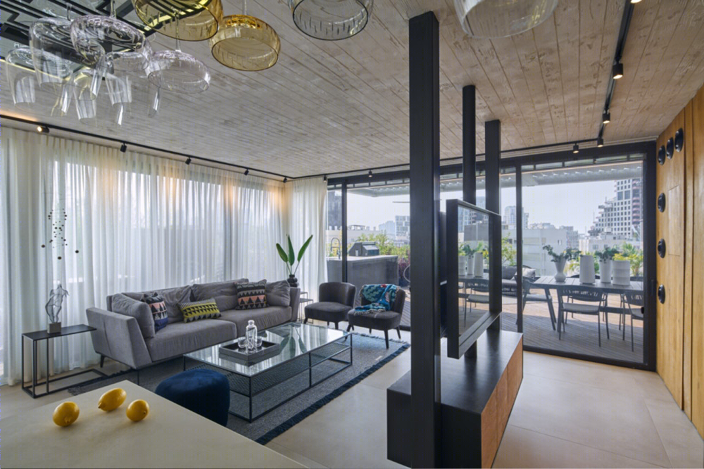 特拉维夫城市顶层公寓，现代简约风格诠释舒适生活-0