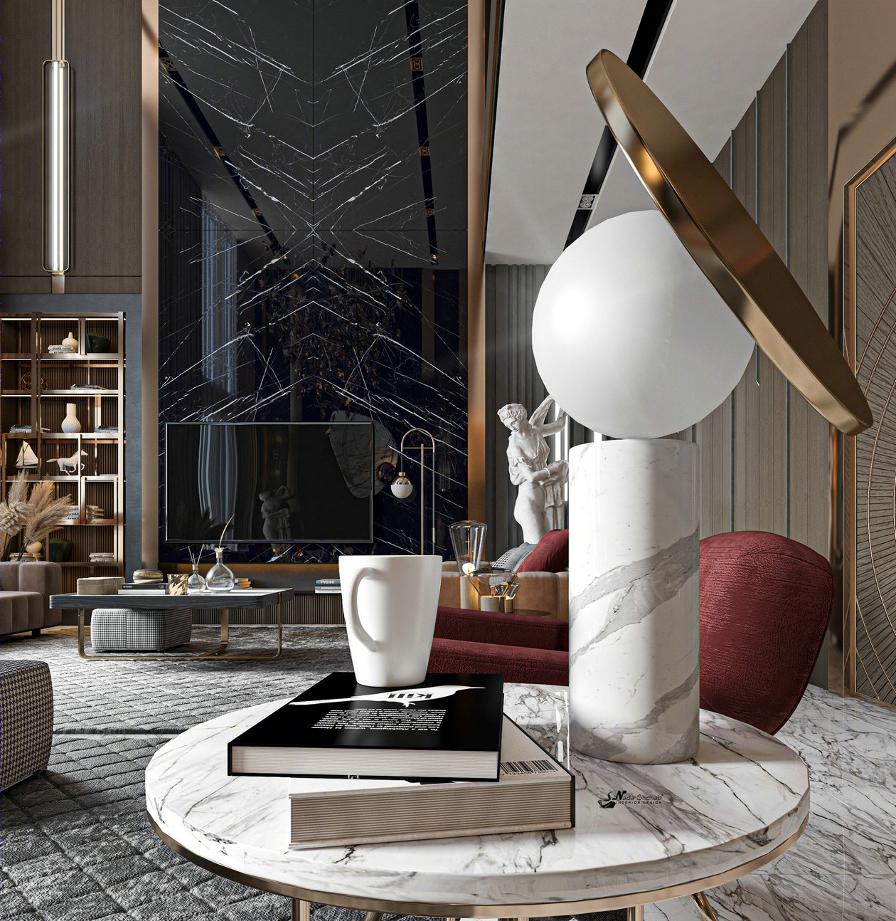 Nada Shehab 打造轻奢质感空间-4