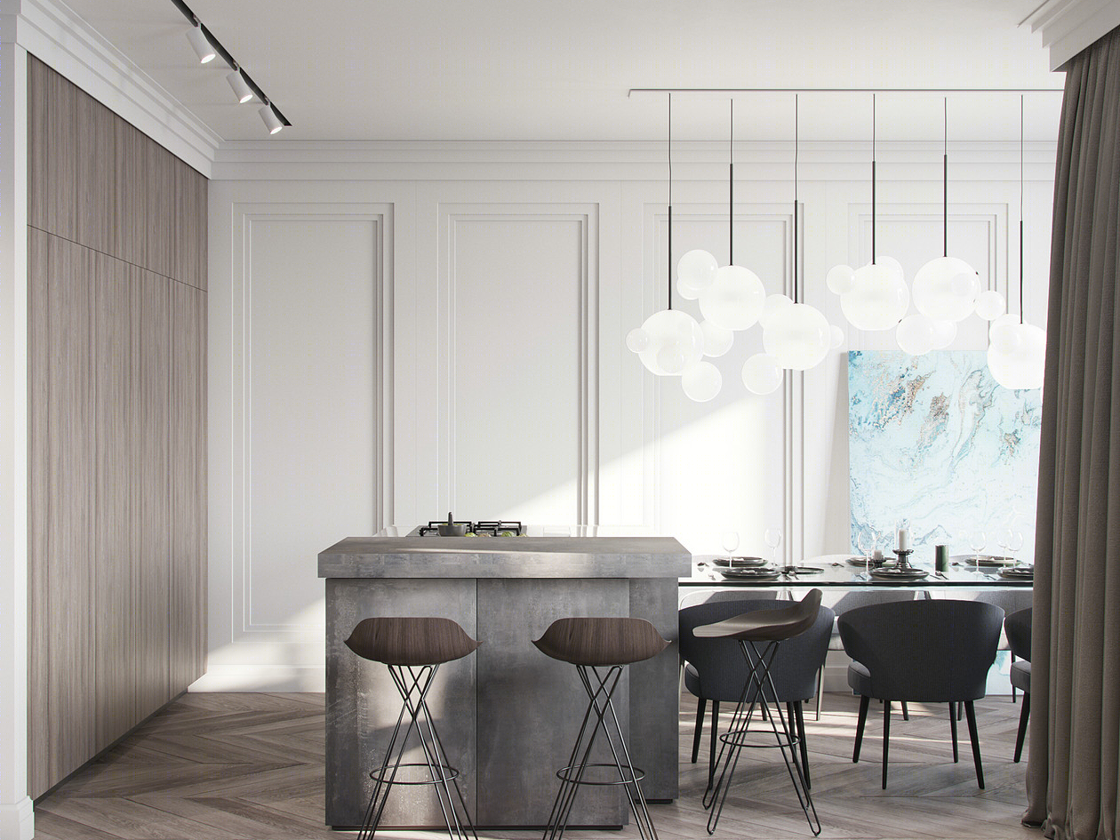 简约风格公寓设计，年费会员免费下载高清原图-32