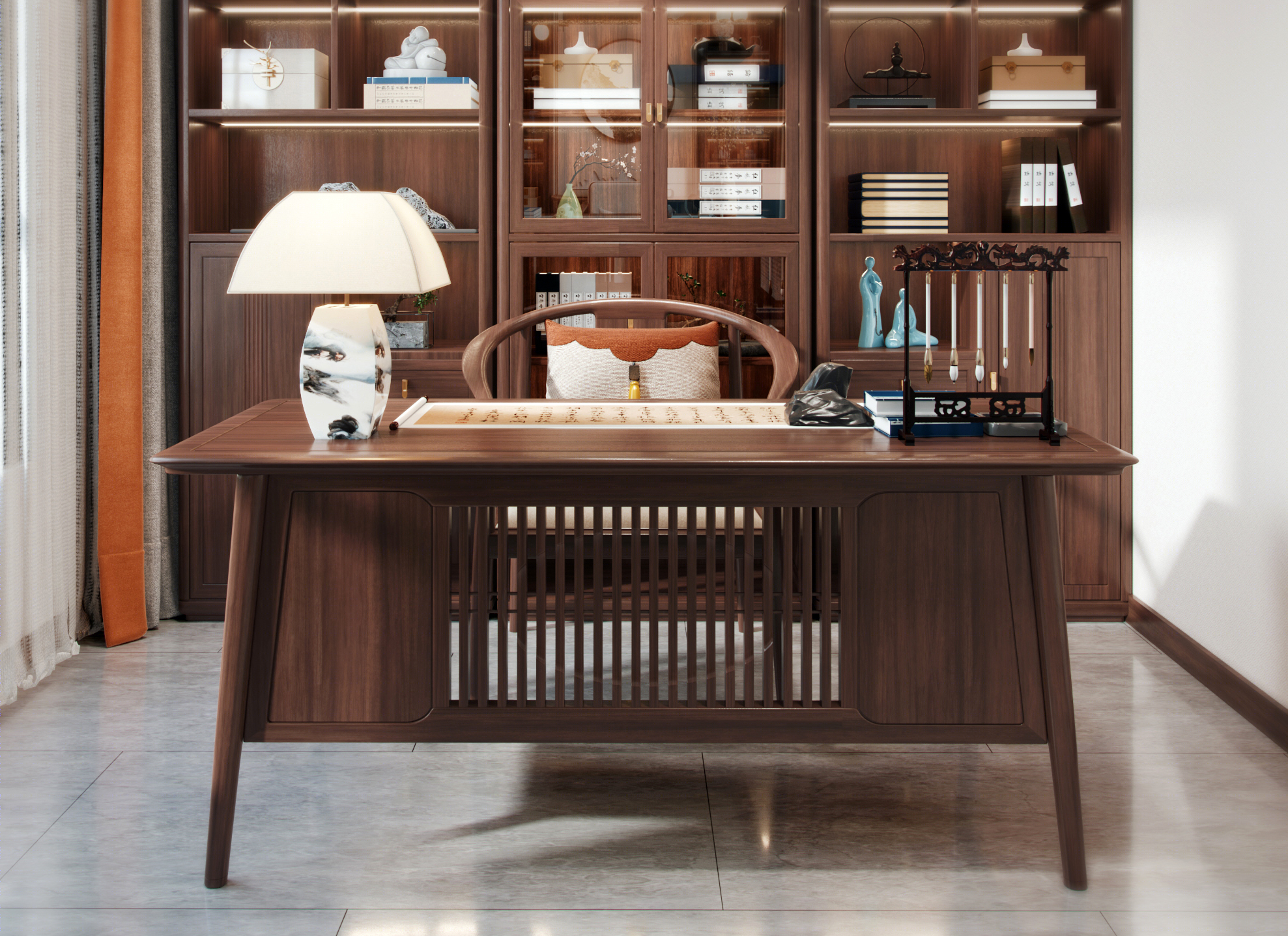 一套新中式家具展示-7