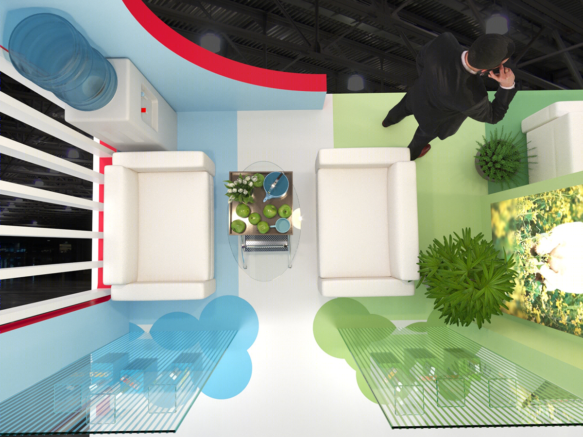 Anastasiya Gushchina丨展厅丨Exhibition stand for animal drug manufacturer-8