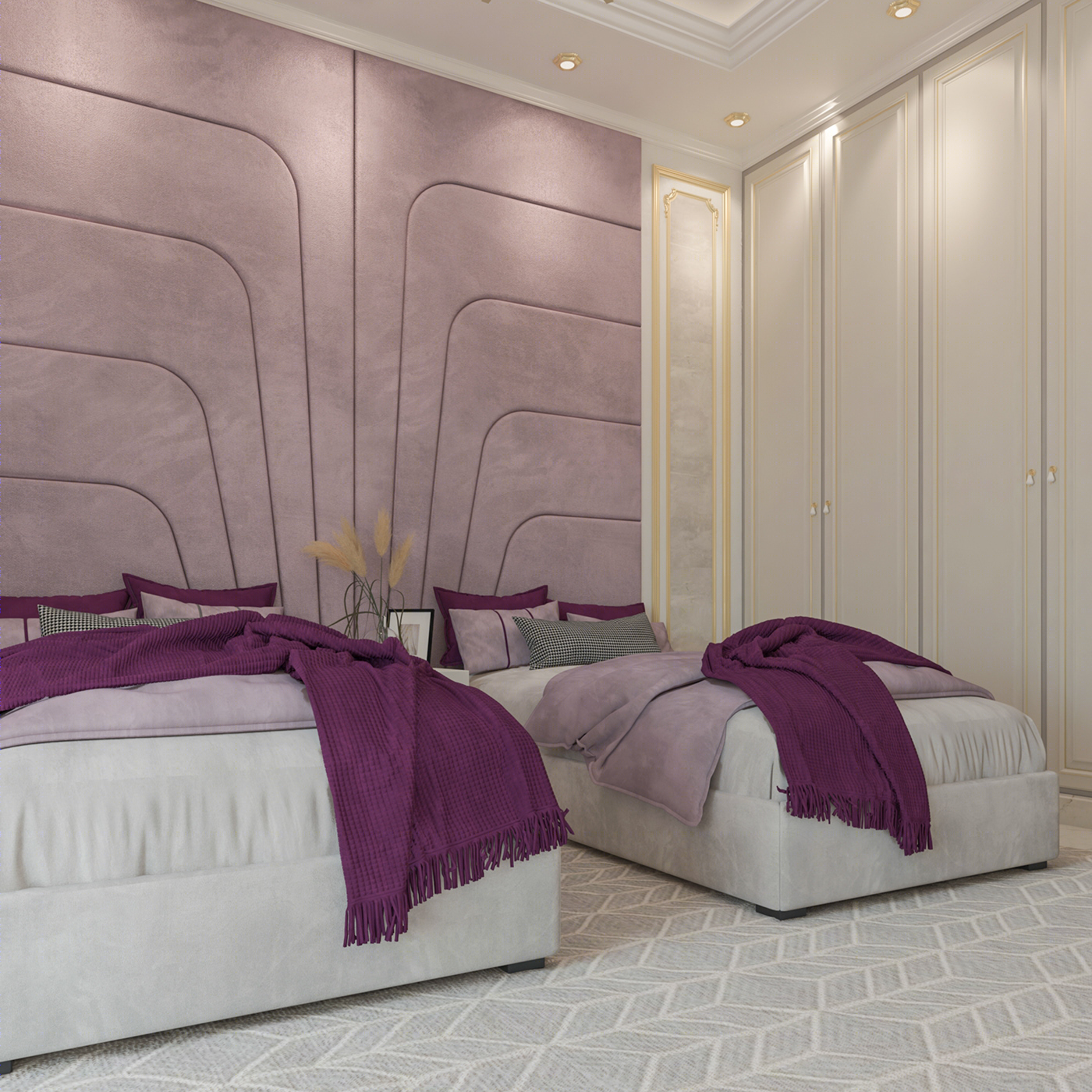 Anastasiya Gushchina丨别墅丨Neo Classic Kids Room Interior Design-5