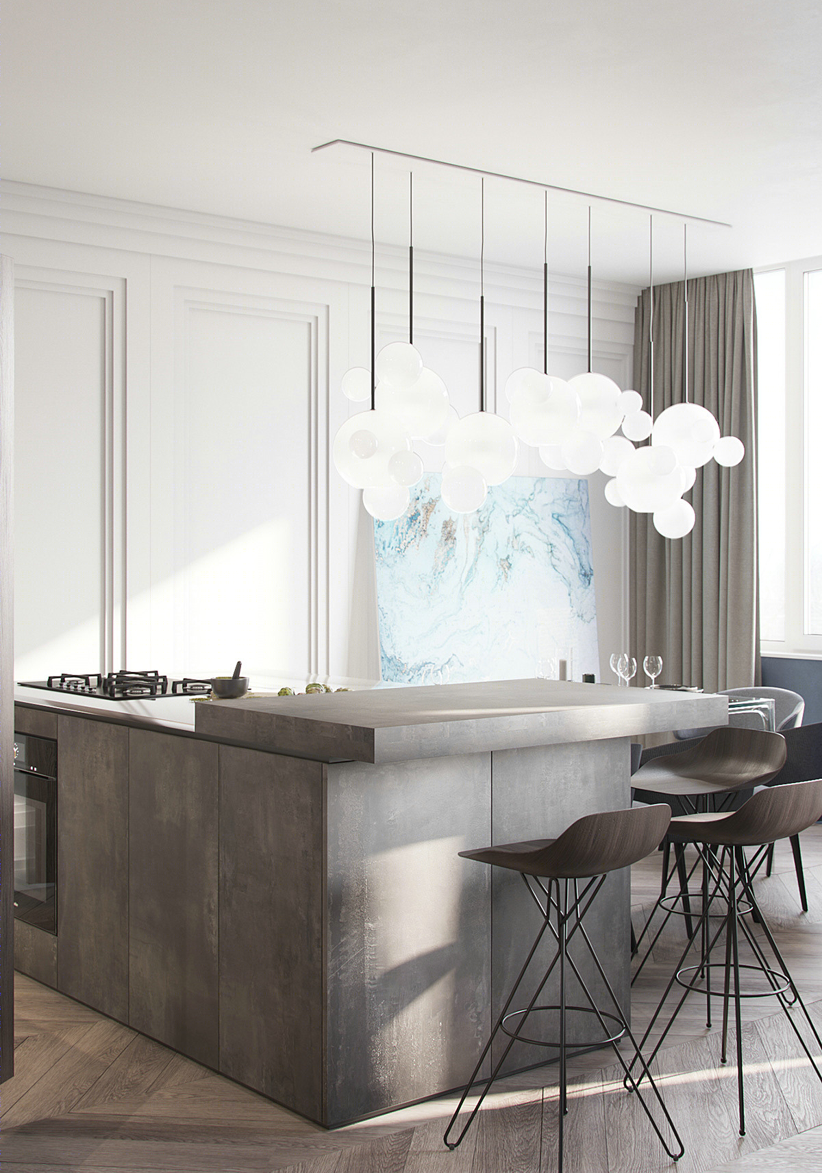 简约风格公寓设计，年费会员免费下载高清原图-33