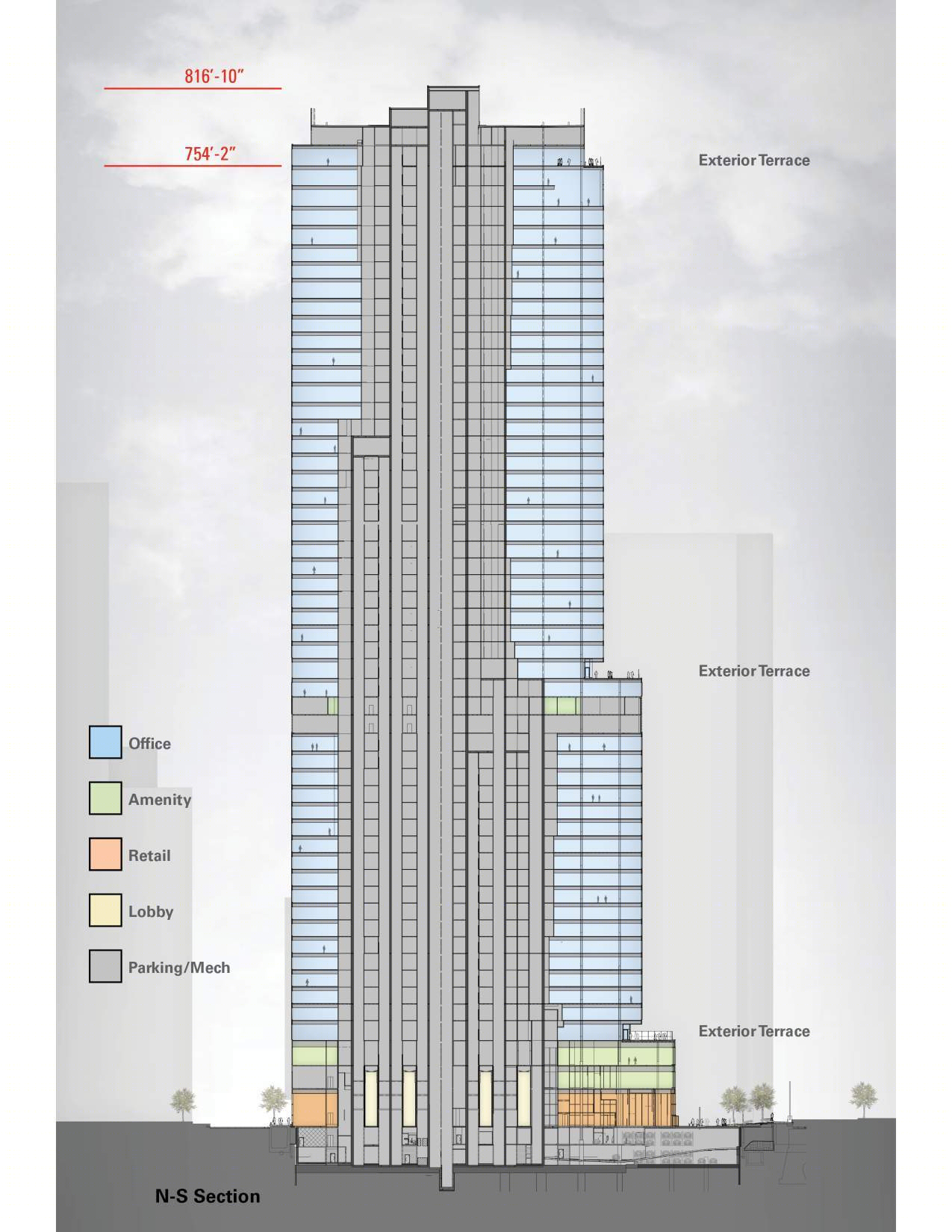 芝加哥河畔的“阶梯式”办公建筑丨美国芝加哥-26