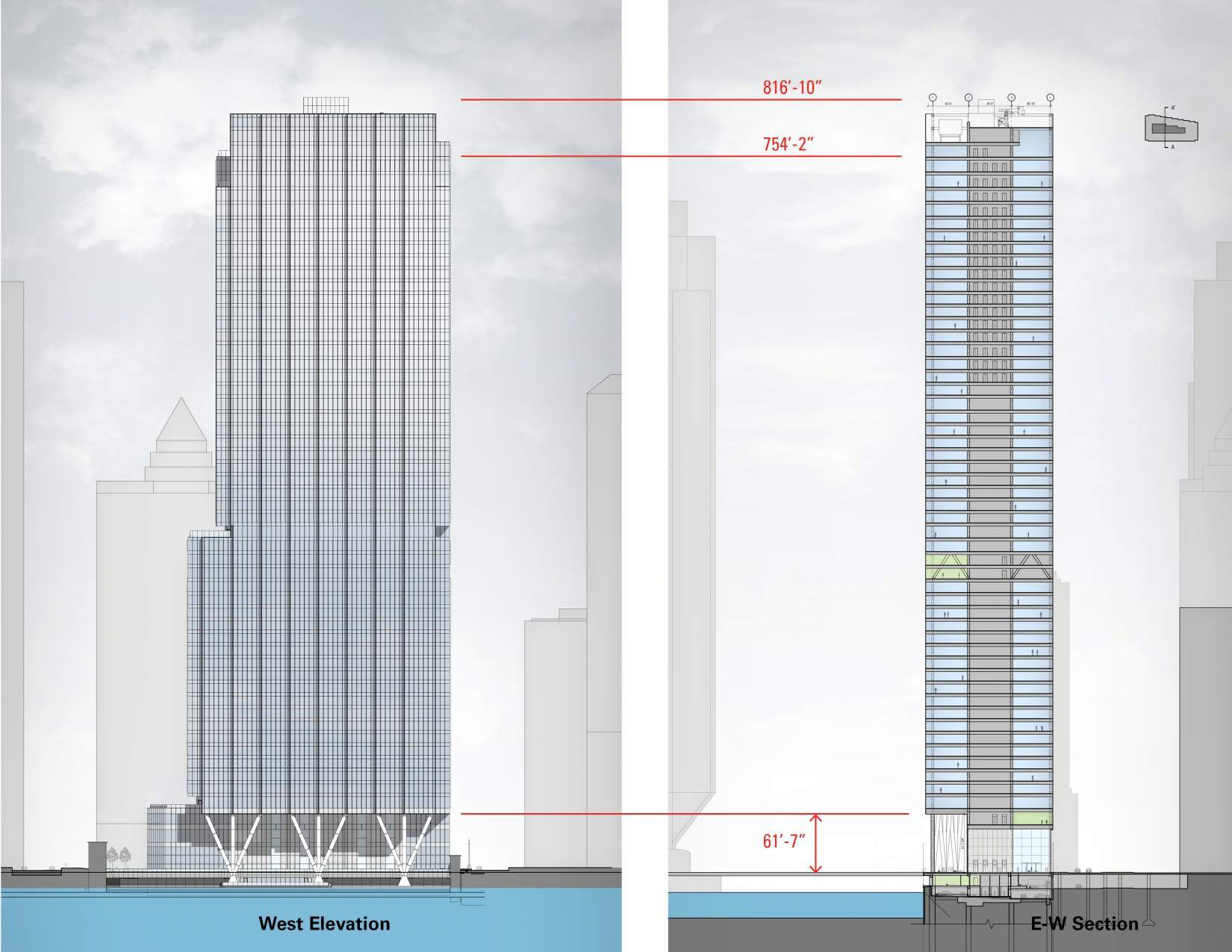 芝加哥河畔的“阶梯式”办公建筑丨美国芝加哥-27