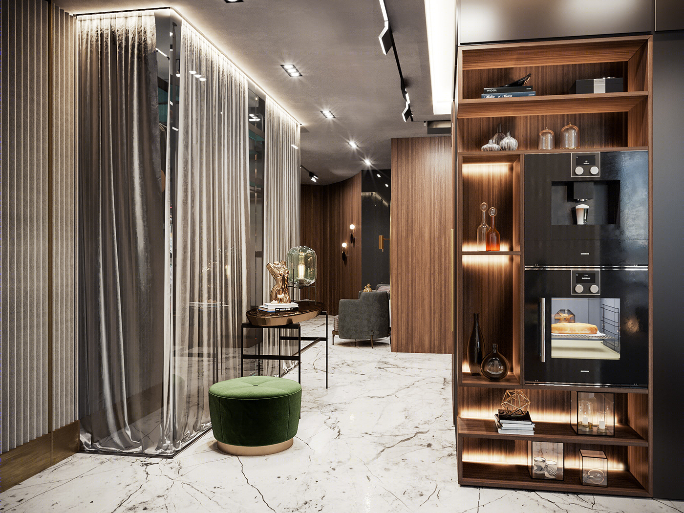 Mariya Vergezova丨平层丨Manhattan's luxury apartment design-4