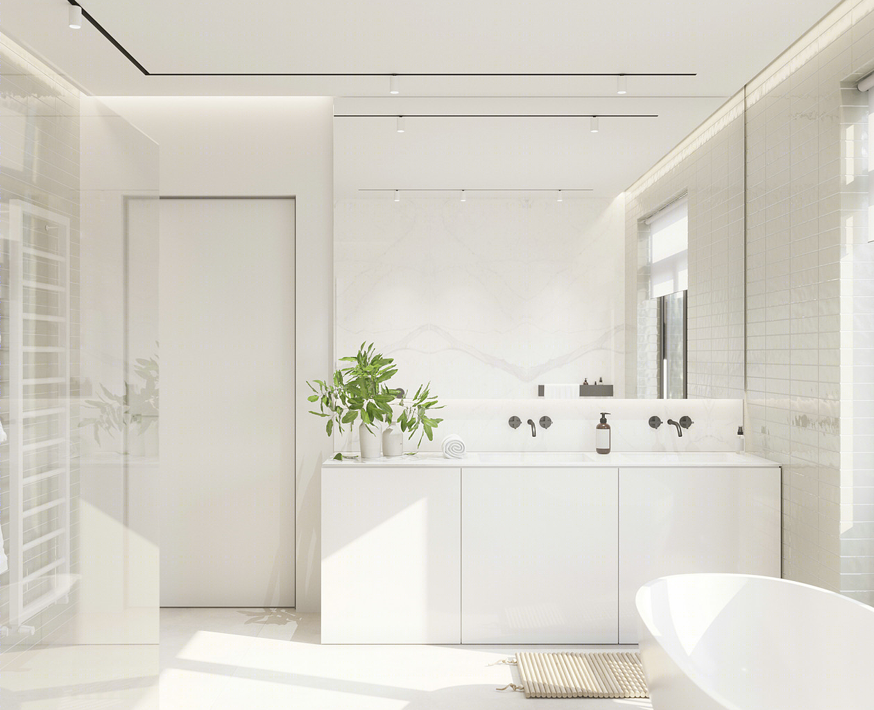 简约风格公寓设计，年费会员免费下载高清原图-37