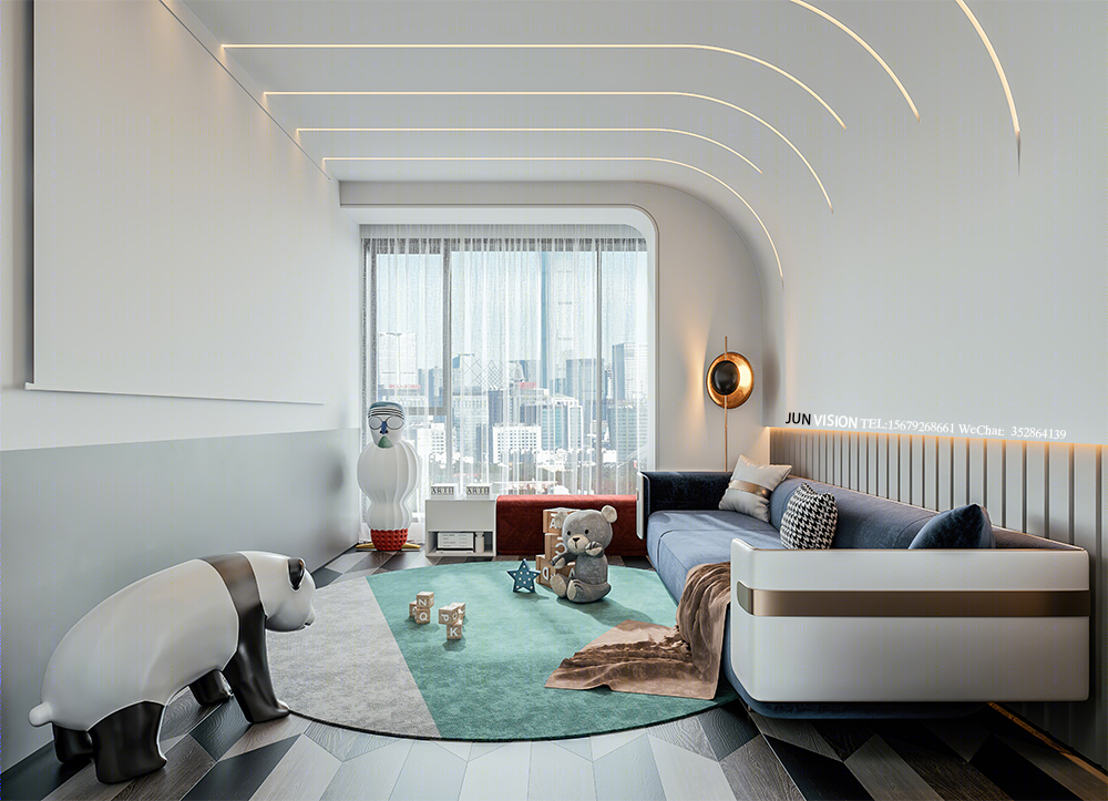 现代轻奢家居设计典范丨钧钧表现-2