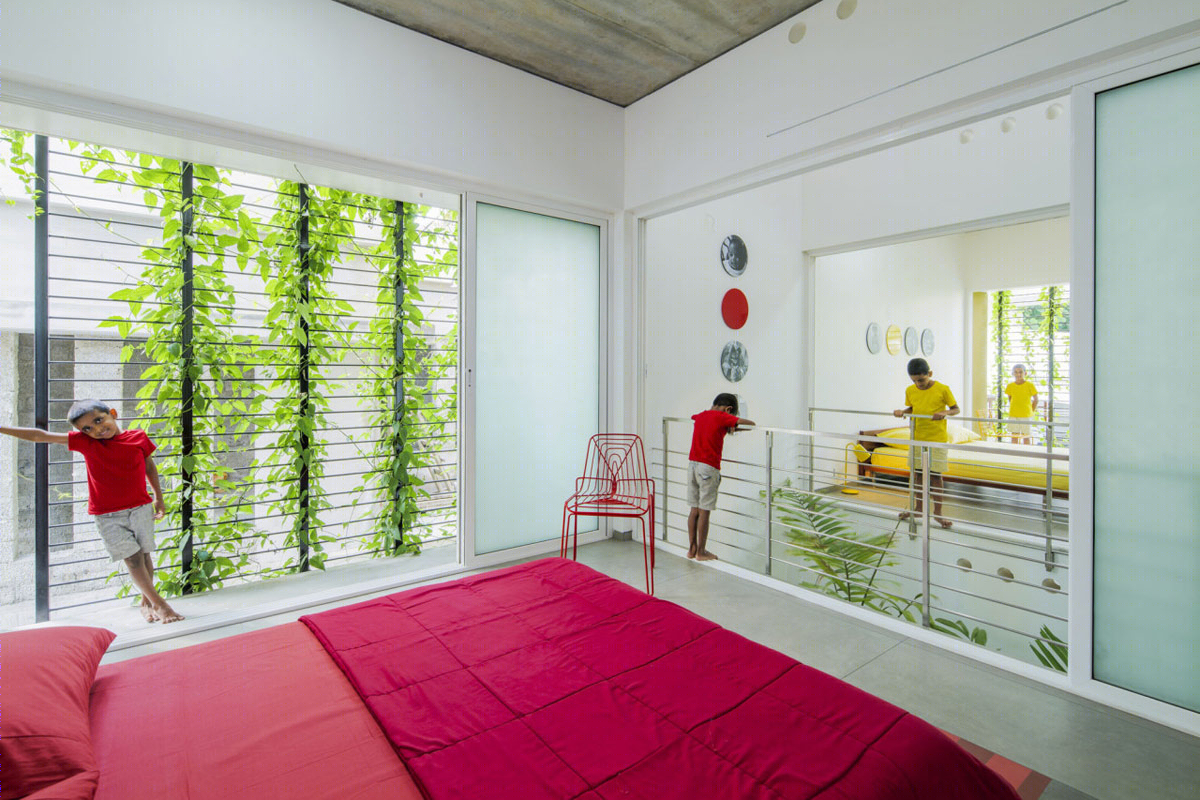 色彩碰撞下的创新住宅丨印度丨LIJO.RENY.Architects-37
