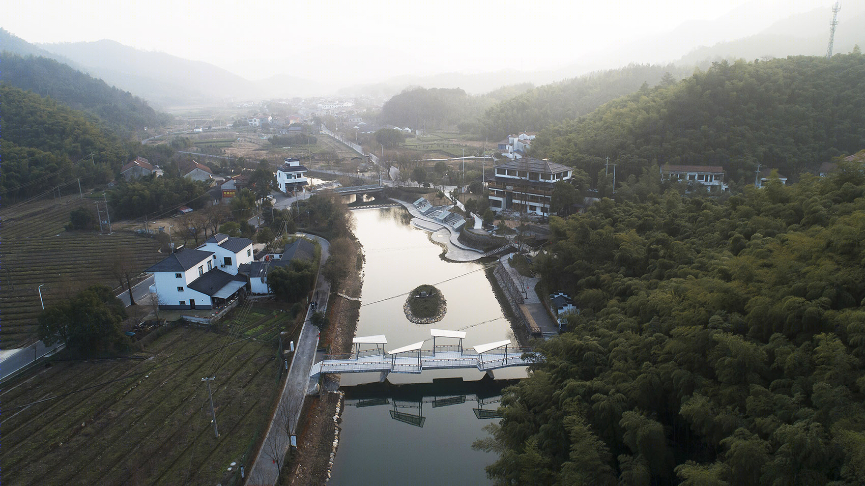 玉华村人行桥 | 针灸式设计激活乡村空间-3