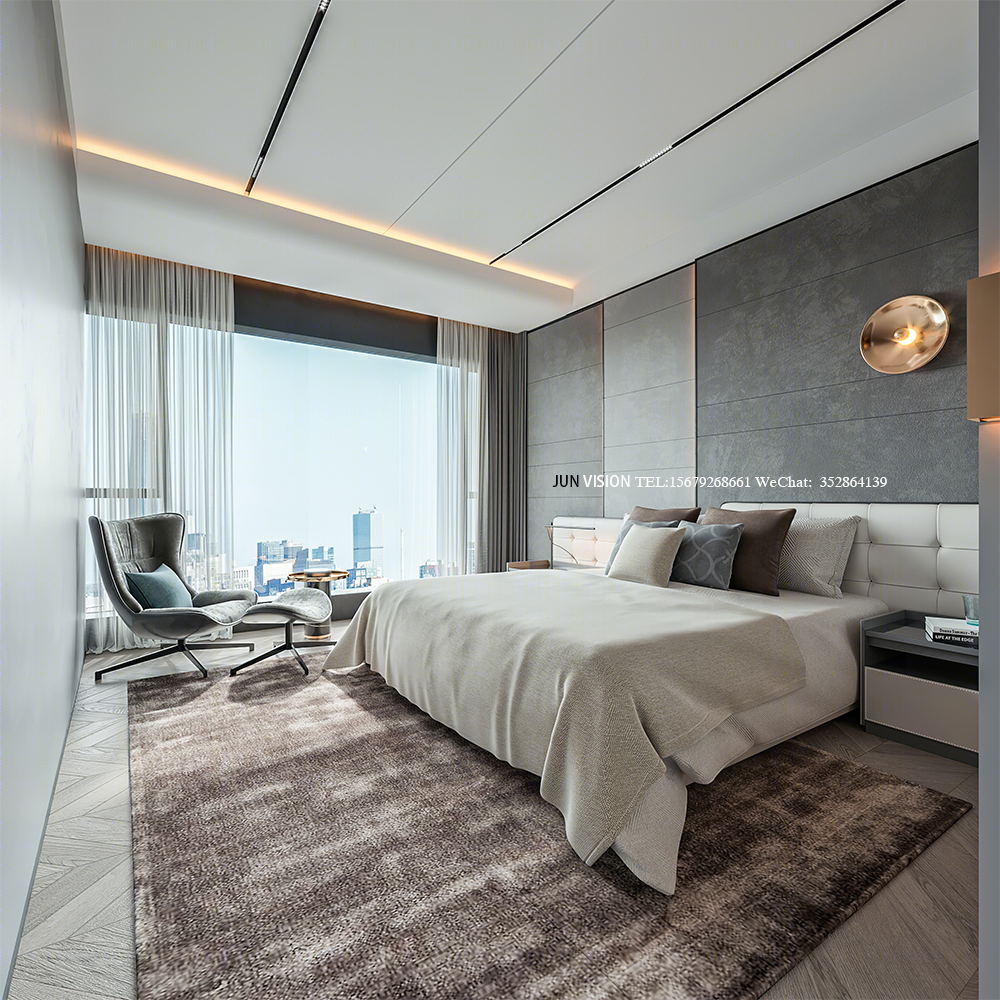 现代轻奢家居设计典范丨钧钧表现-6