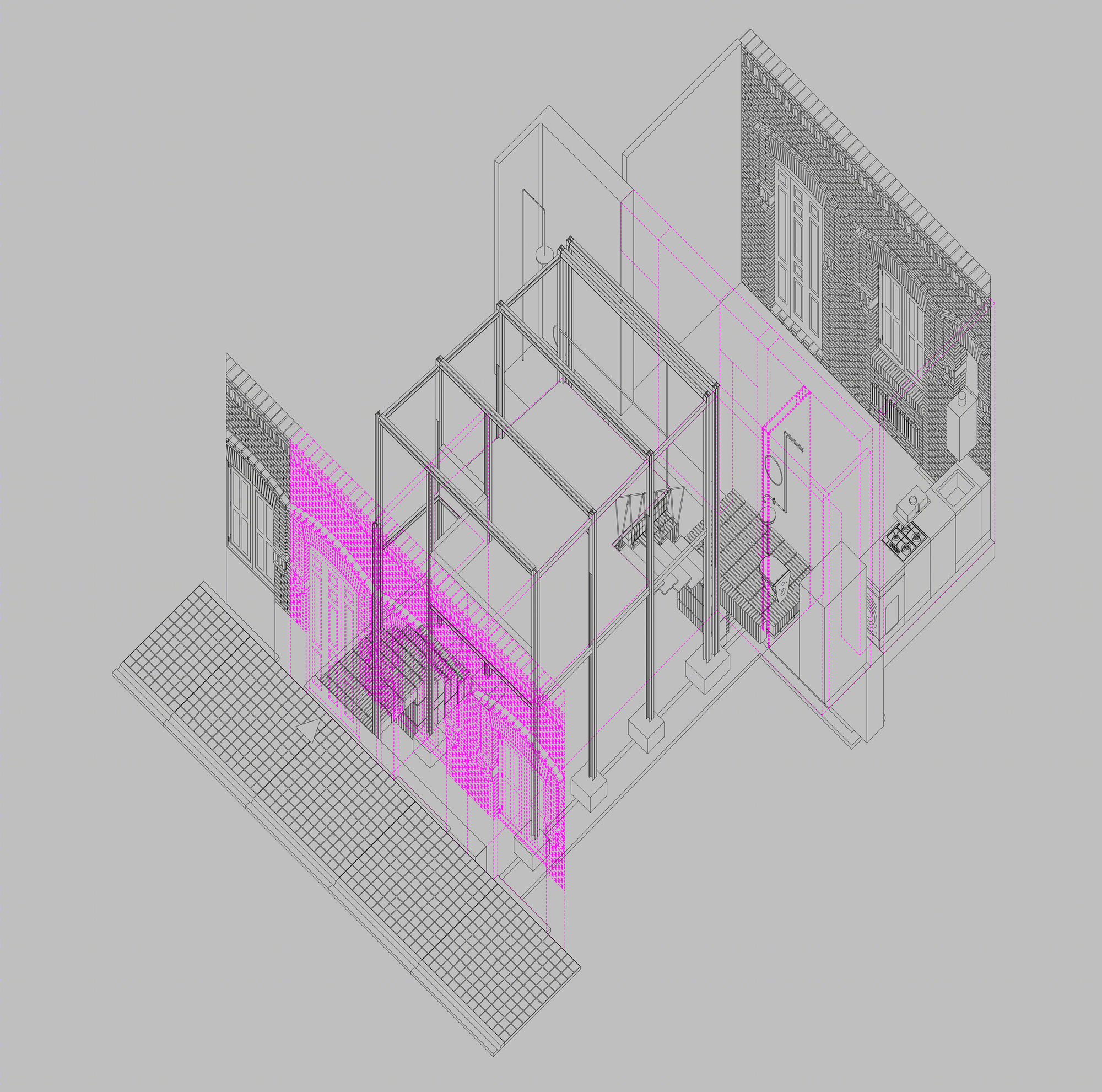 Madrid 公寓创意改造 | 垂直空间与砖艺的完美融合-26