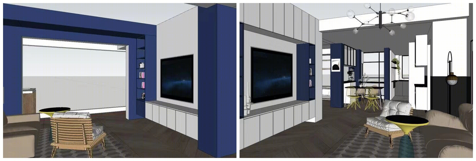 83 平米复古混搭山笑平层丨加拿大维多利亚丨成都宏福樘设计-9