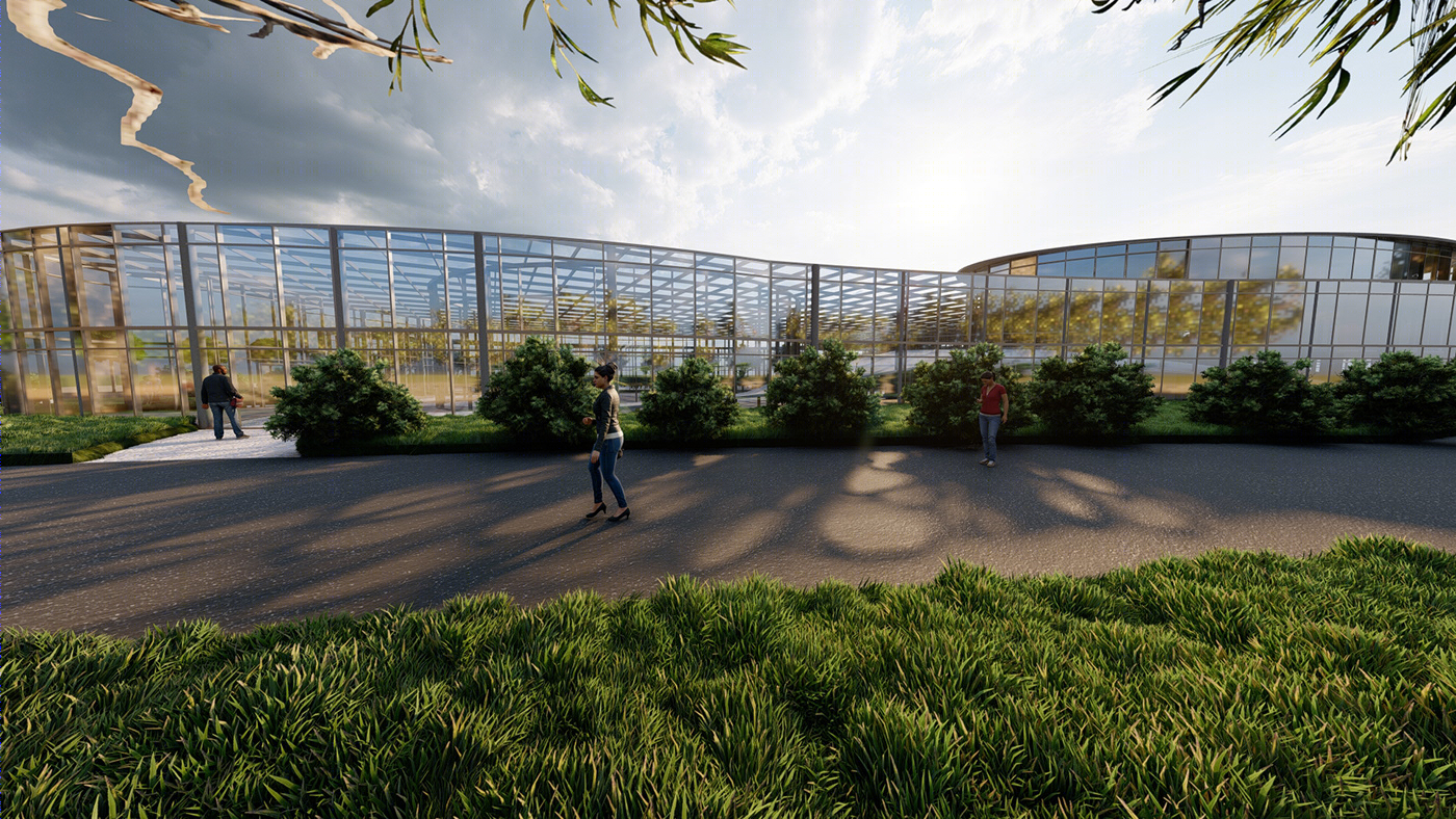 农业建筑温室鱼塘一体化设计-4