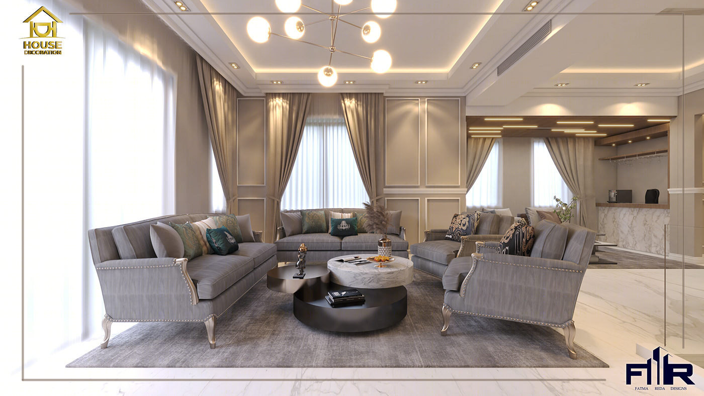 Anastasiya Gushchina丨别墅丨NEO CLASSIC VILLA RECEPTION-1
