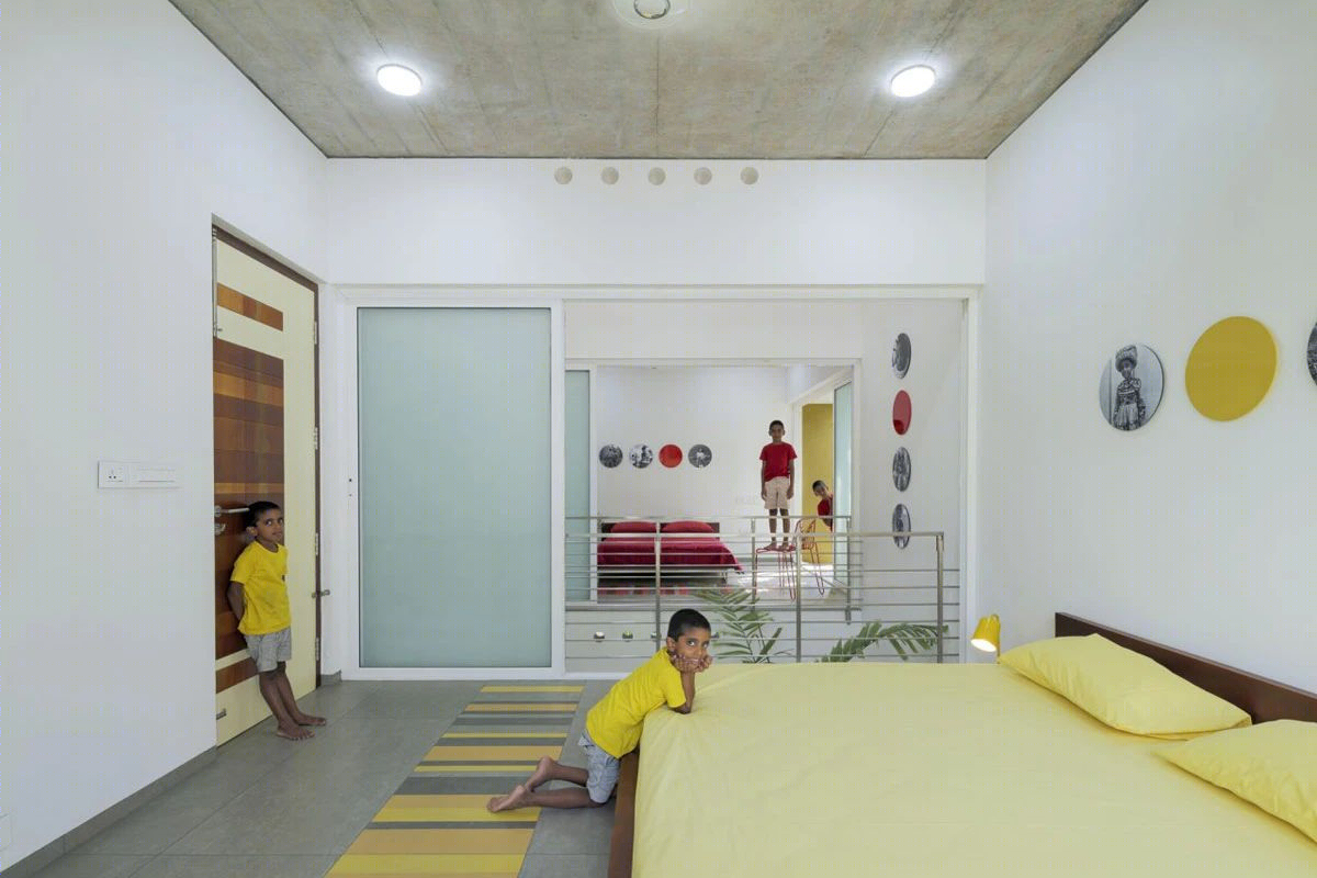 色彩碰撞下的创新住宅丨印度丨LIJO.RENY.Architects-39