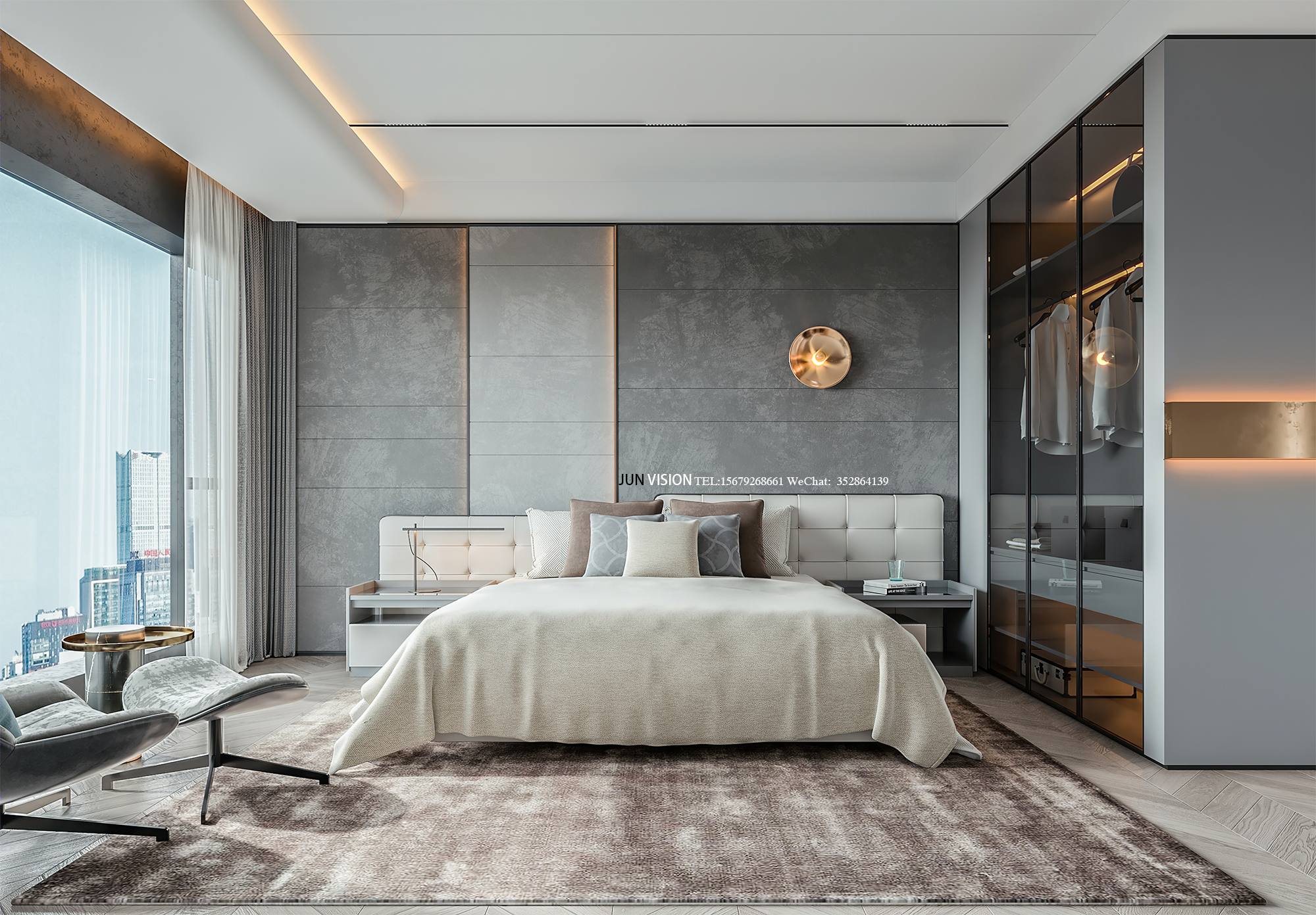 现代轻奢家居设计典范丨钧钧表现-7