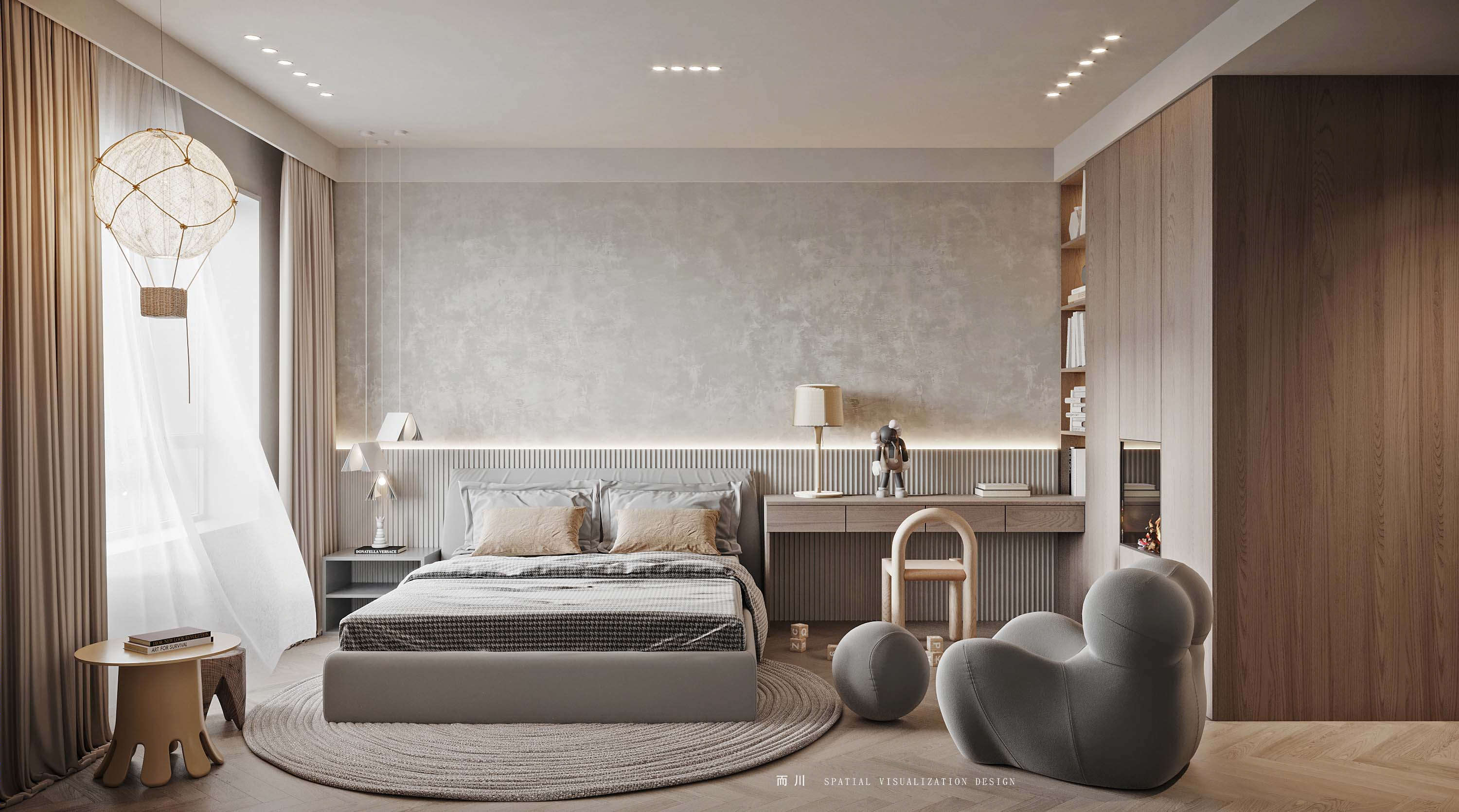 现代别墅设计典范丨而川空间可视化工作室-22