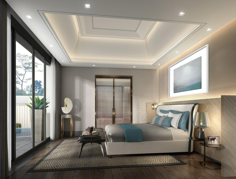 梁志天 | 三亚凯华海棠湾海棠之星住宅项目A型别墅 | 室内外深化设计方案+效果图+建筑施工图+模型 |-1