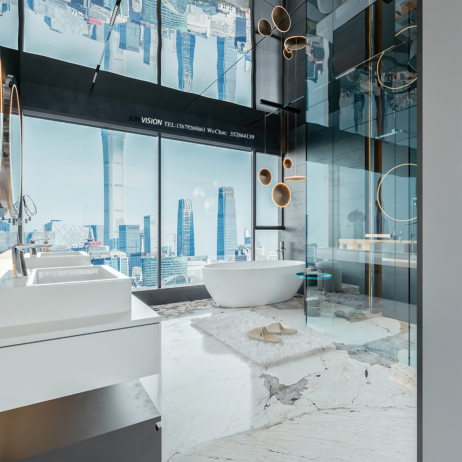 现代轻奢家居设计典范丨钧钧表现-11