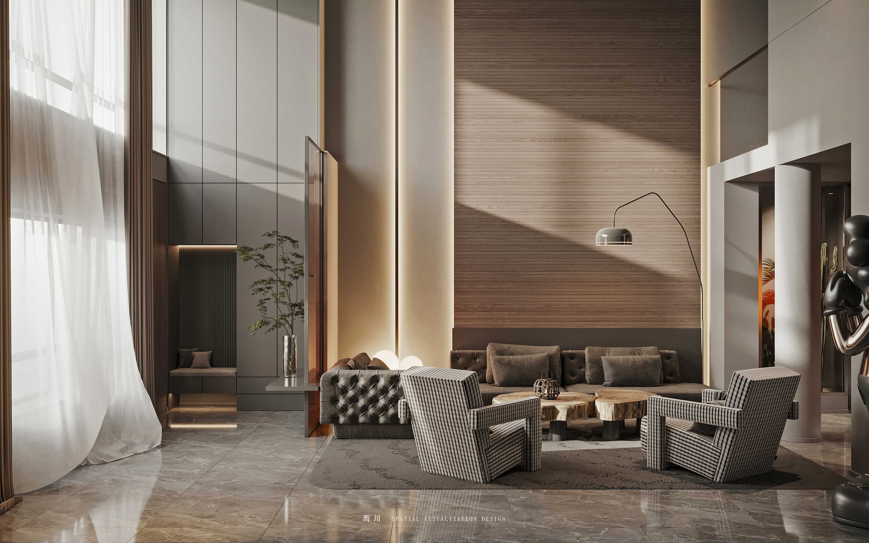 现代别墅设计典范丨而川空间可视化工作室-24