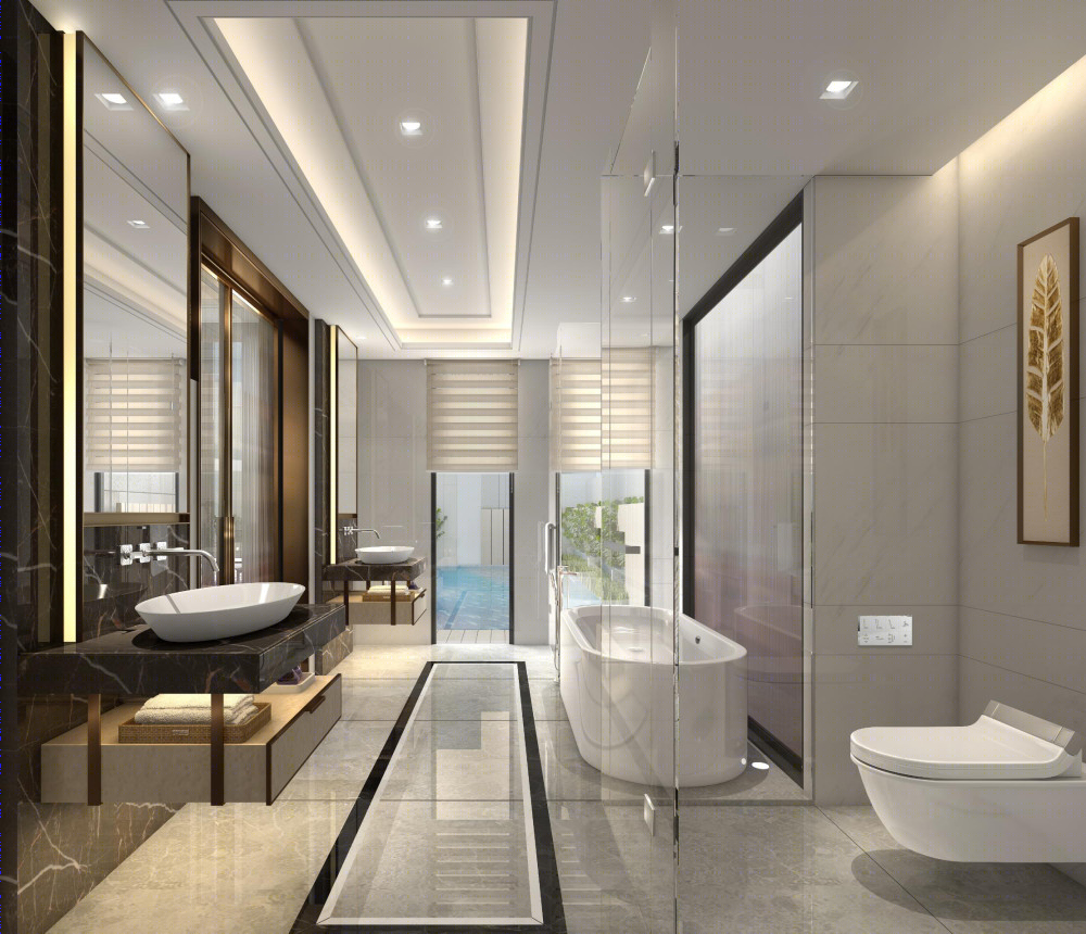 梁志天 | 三亚凯华海棠湾海棠之星住宅项目A型别墅 | 室内外深化设计方案+效果图+建筑施工图+模型 |-2