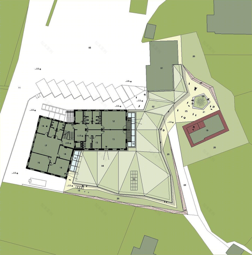 多用途建筑融入自然景观-6