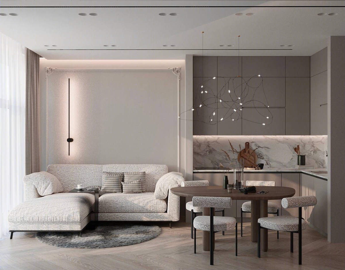 Anastasiya Gushchina丨平层丨Interior design, cgi-0