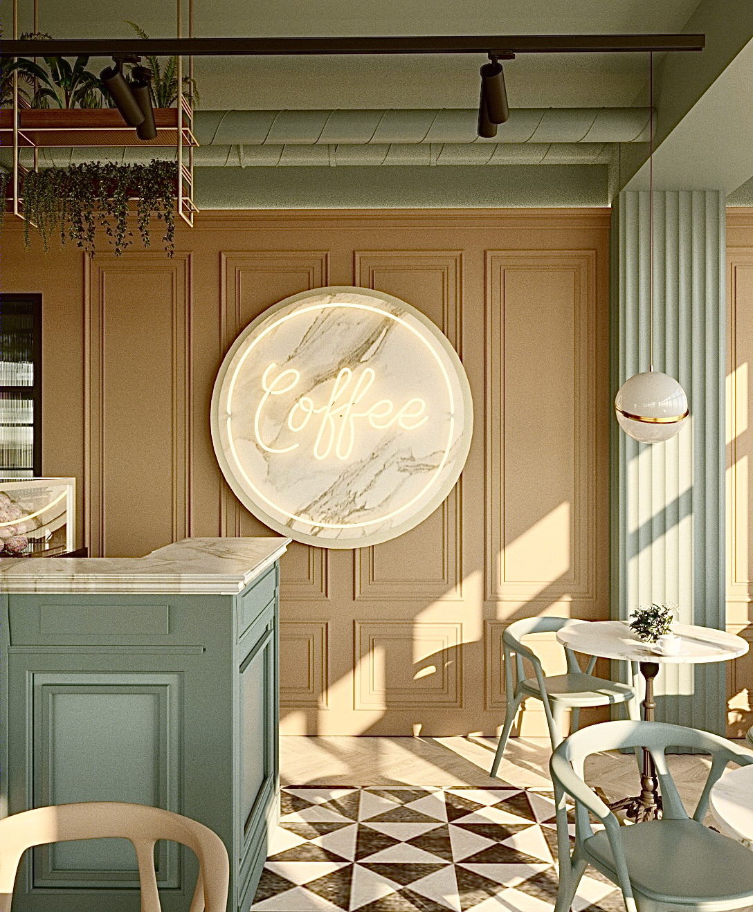 Anastasiya Gushchina丨西餐厅丨Interior design, restaurant design, design studio-0