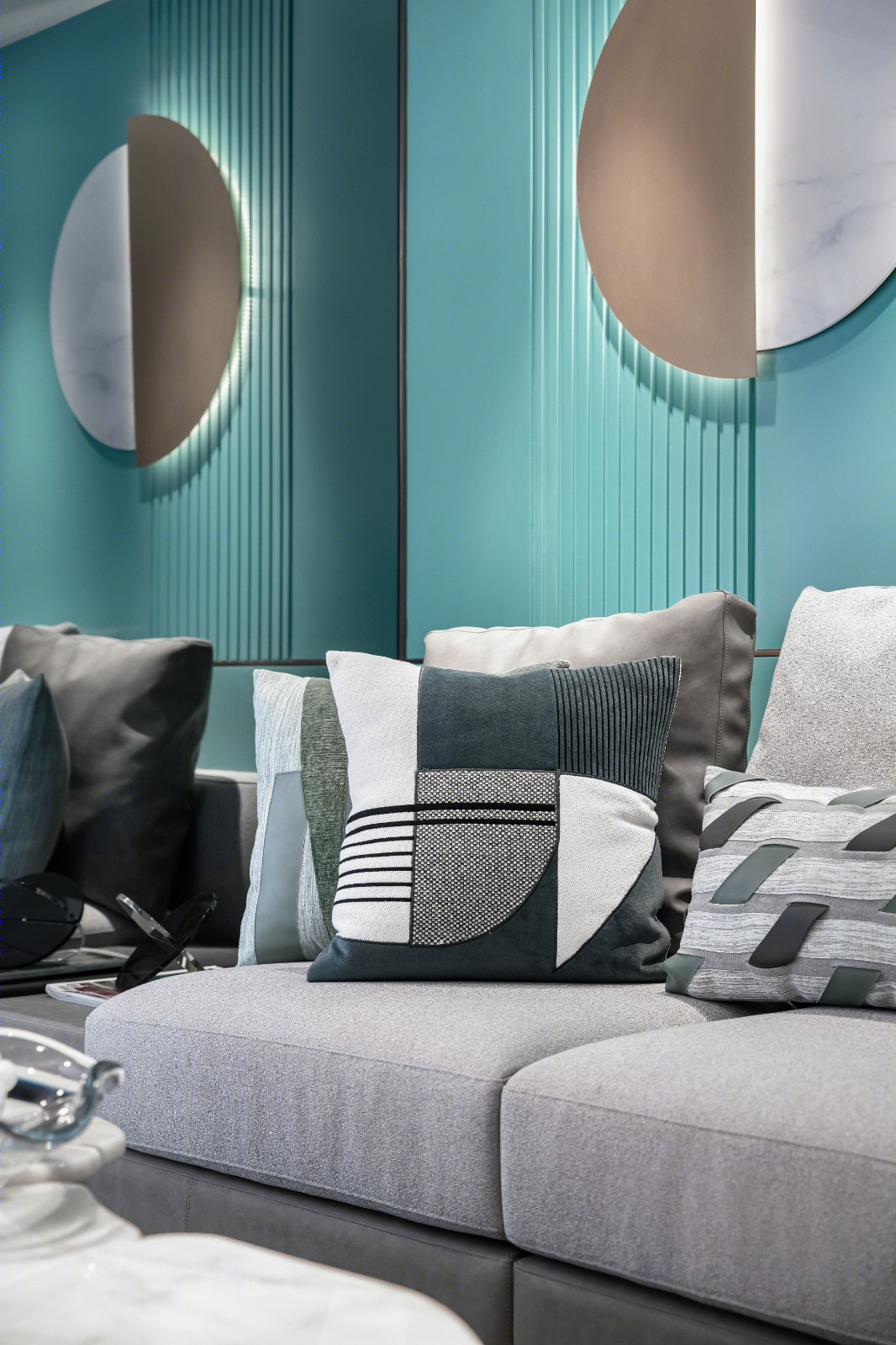 Tiffany 蓝主题 LOFT 公寓丨纱纱优家空间设计-12