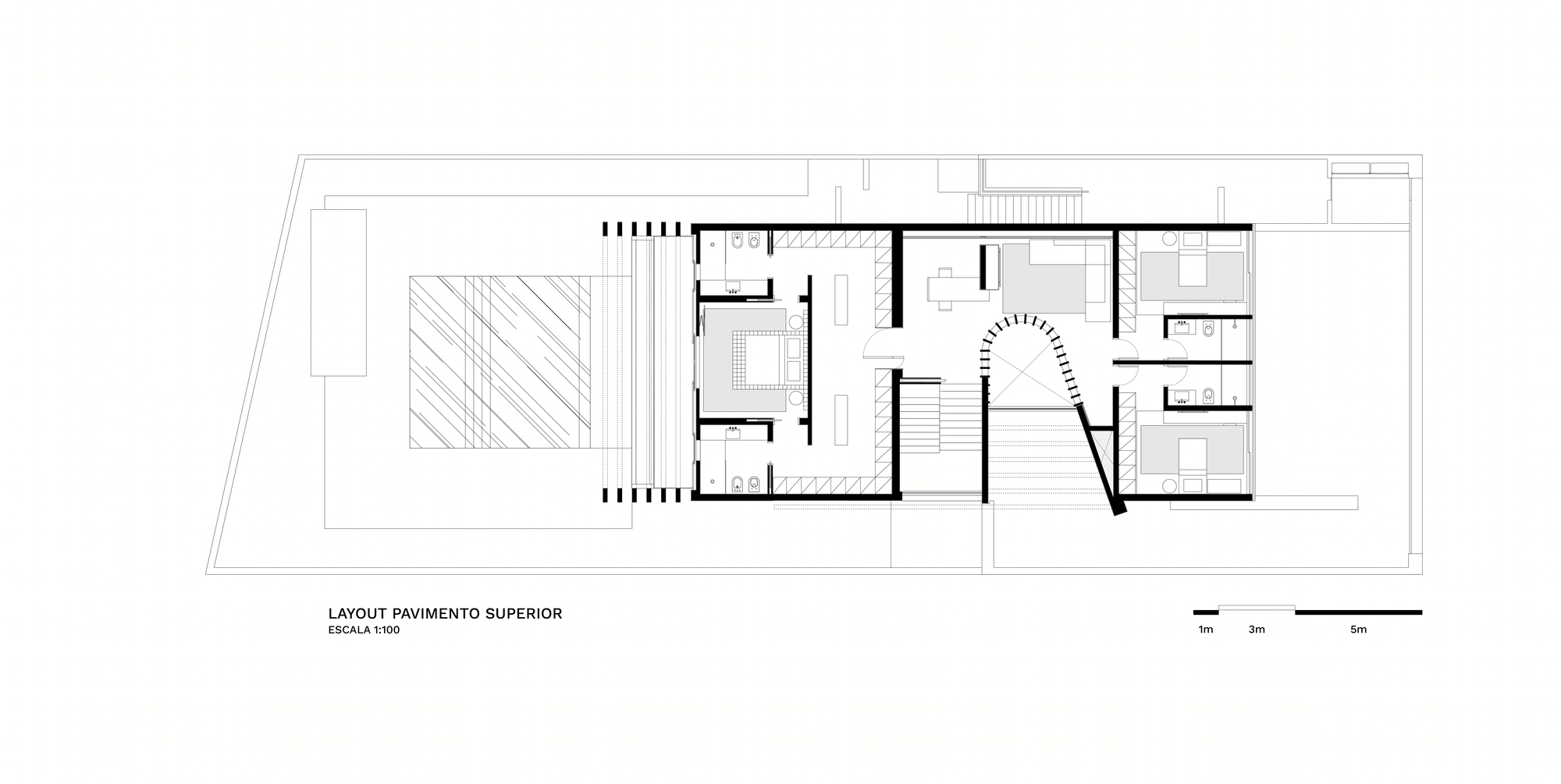 巴西 Parallel House 室内设计案例-35